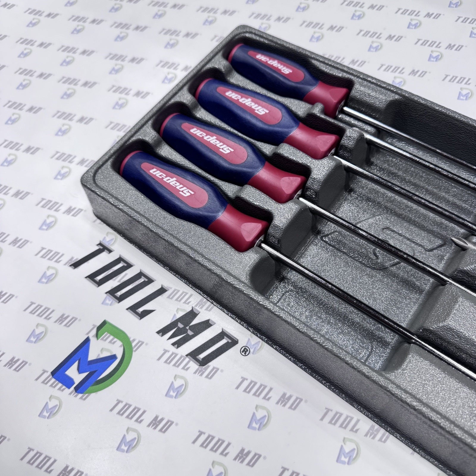 Snap-on Tools USA RARE 8pc RED WHITE & BLUE Cabinet Screwdriver Set SHDXL80RWB