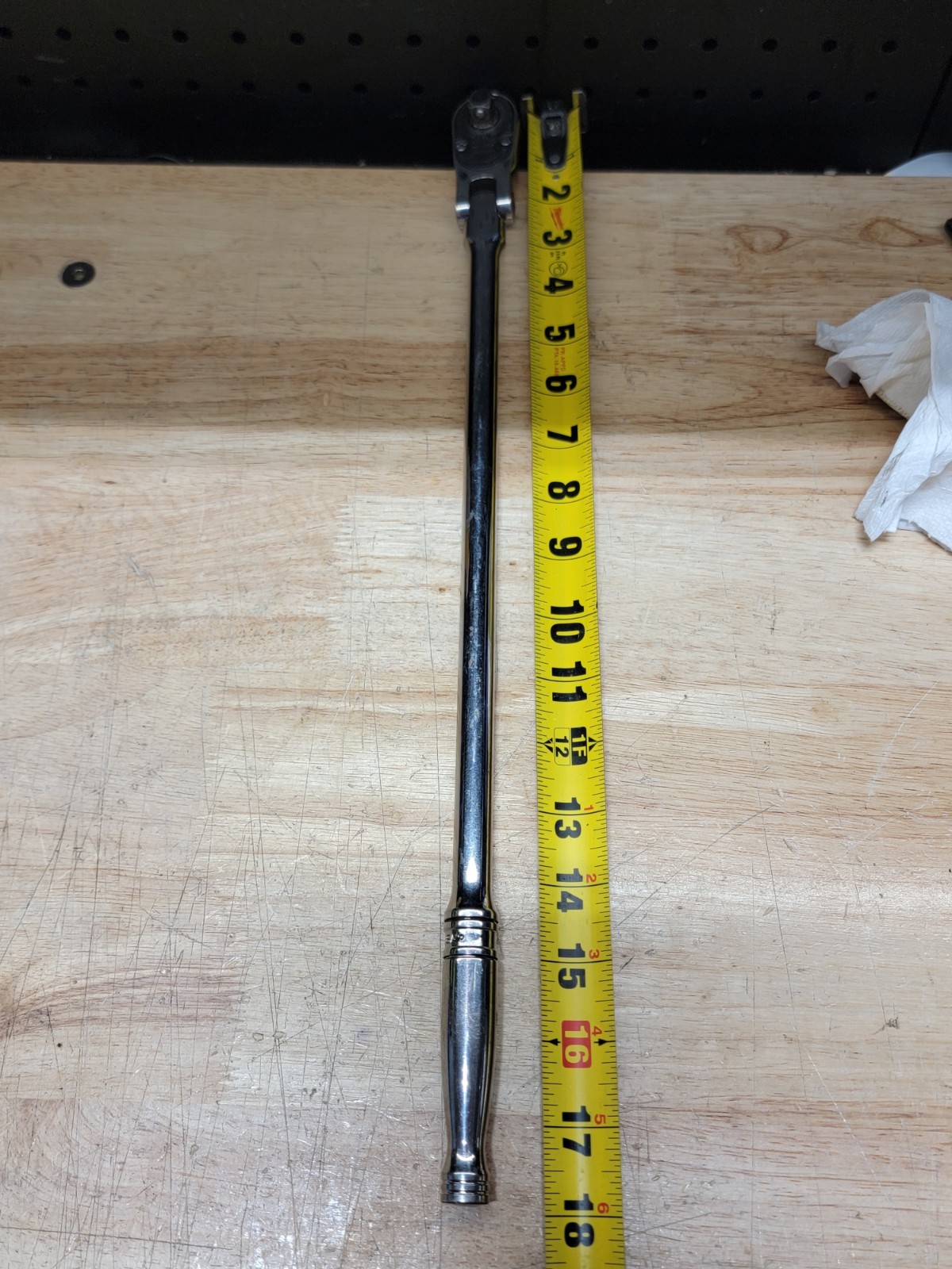 Snap-On Tools USA FLLF80 3/8″ Drive 18” Extra Long Handle Flex Head Ratchet USA