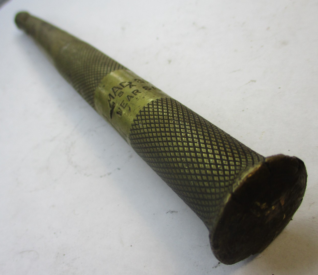 Vintage Mac Tools SMP13B Knurled Brass Starter Punch 11/32 x 10″ USA