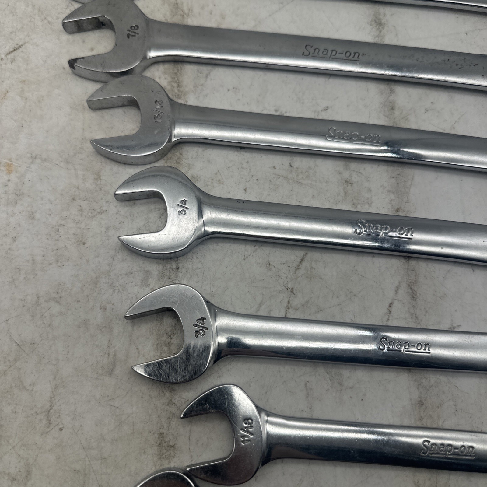 Vintage Snap On VO Series Open End Wrench Set, 12 Total Underline Snap On USA!!’