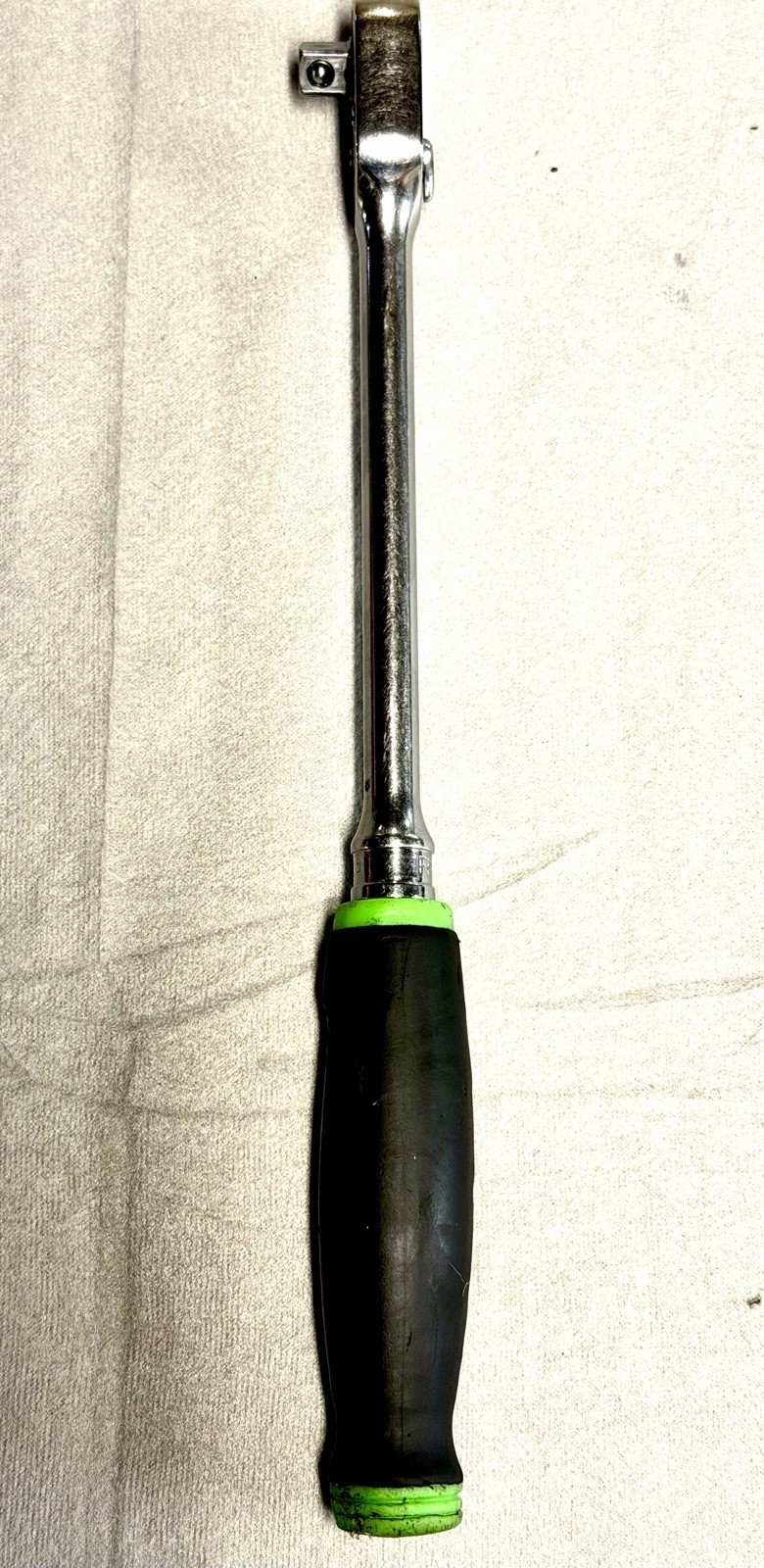 Snap-on FHL80 3/8″ Drive Long Handle Ratchet Green Soft Comfort Grip Dual 80