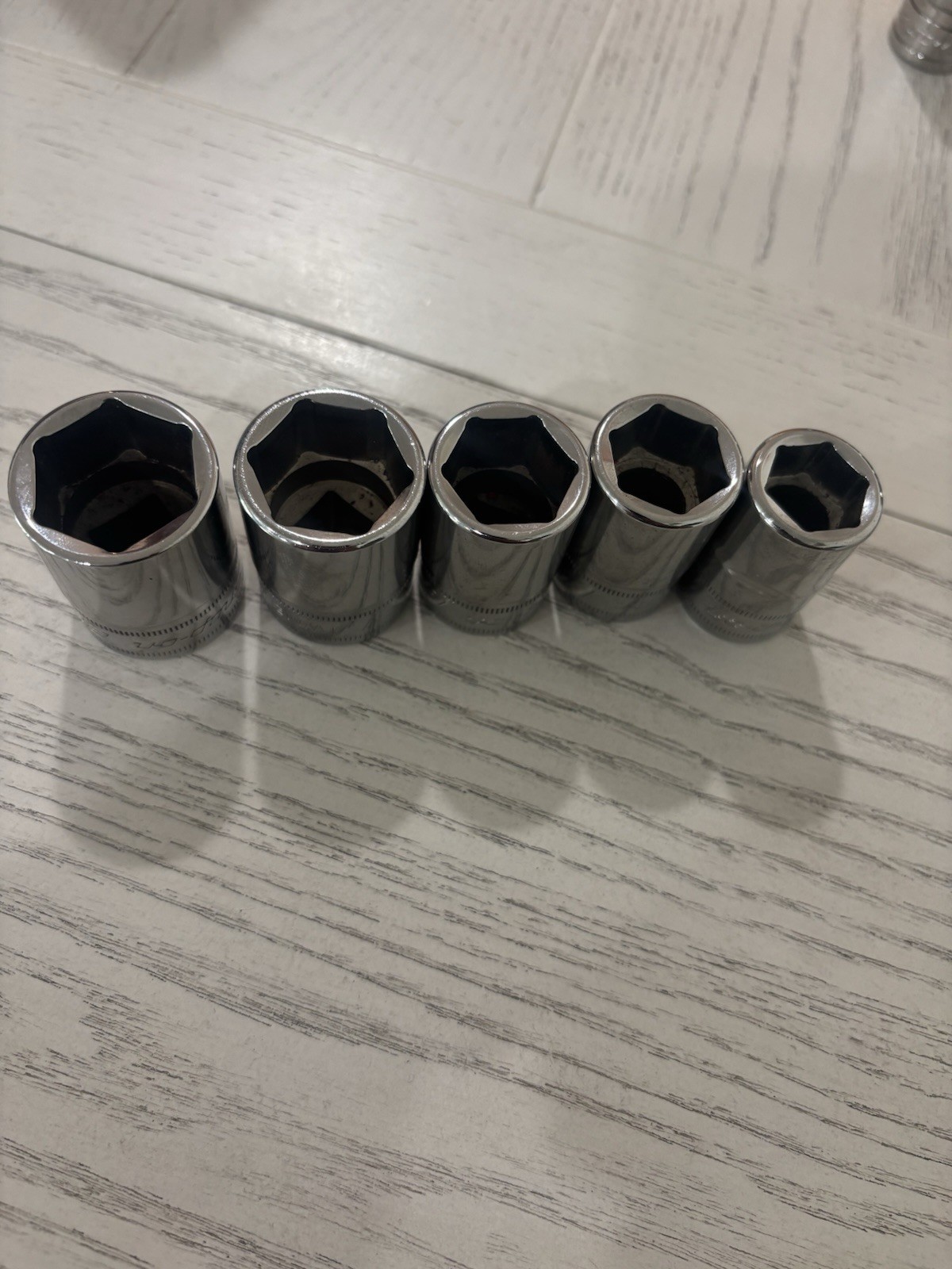 Snap-on 1/2” Drive Metric Shallow Socket TWM22 TWM21 TWM18 TWM17 TWM15 USA 6-PNT