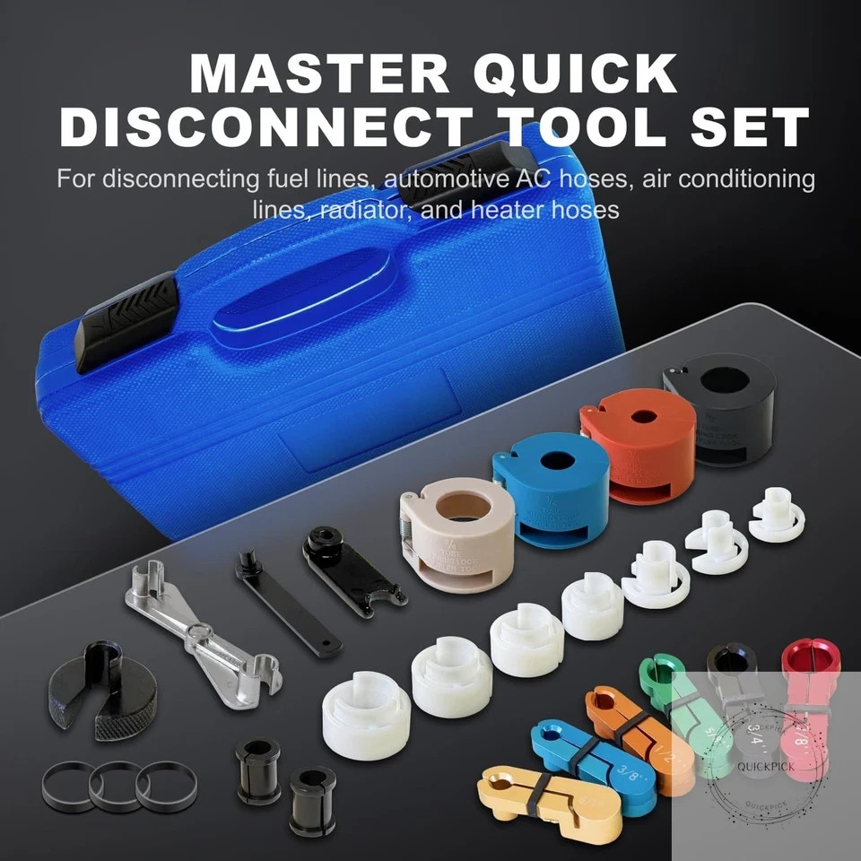 Master Quick Disconnect Tool Set 22pcs Premium Fuel Line Disconnect Tool Set