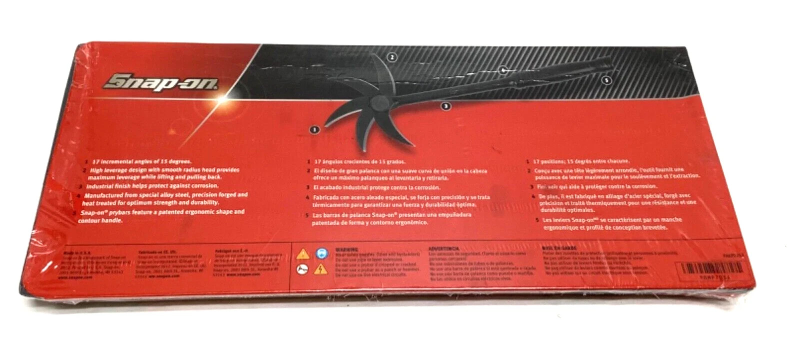 Snap-on Indexing Multi-Position 8″ 12″ 16″ long Prybar Set PBMP703A SEALED