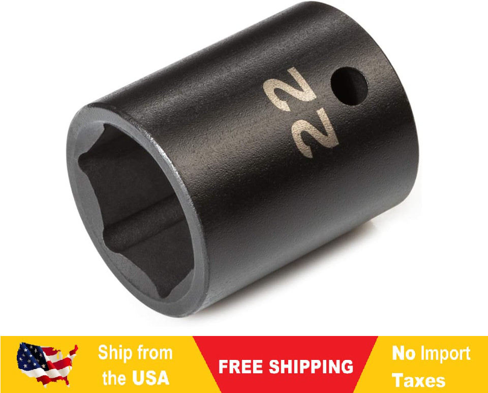 TEKTON 1/2 Inch Drive x 22 mm Shallow 6-Point Impact Socket | SID22122