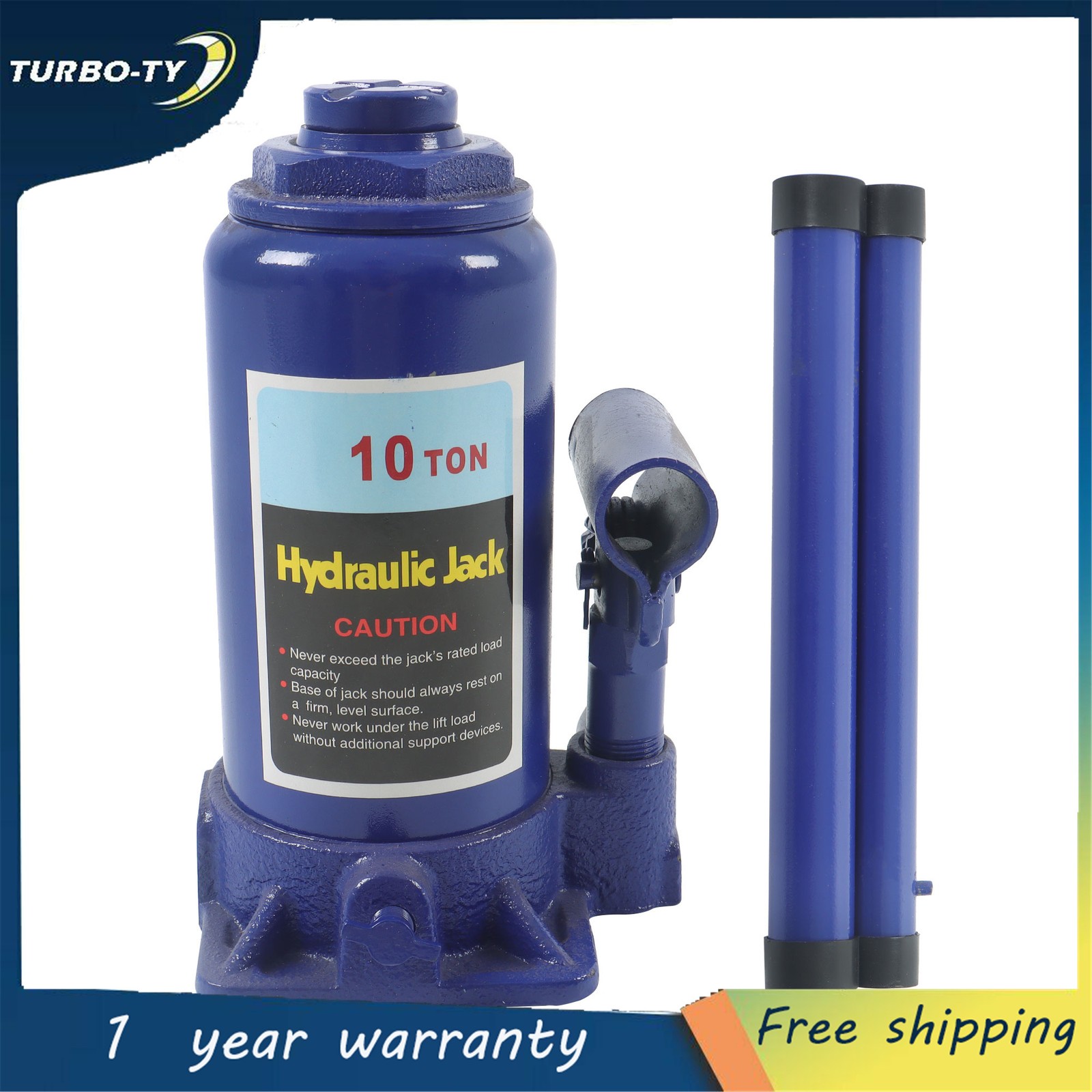 Welded Hydraulic Car Bottle Jack for Auto Repair and House Lift 10 Ton