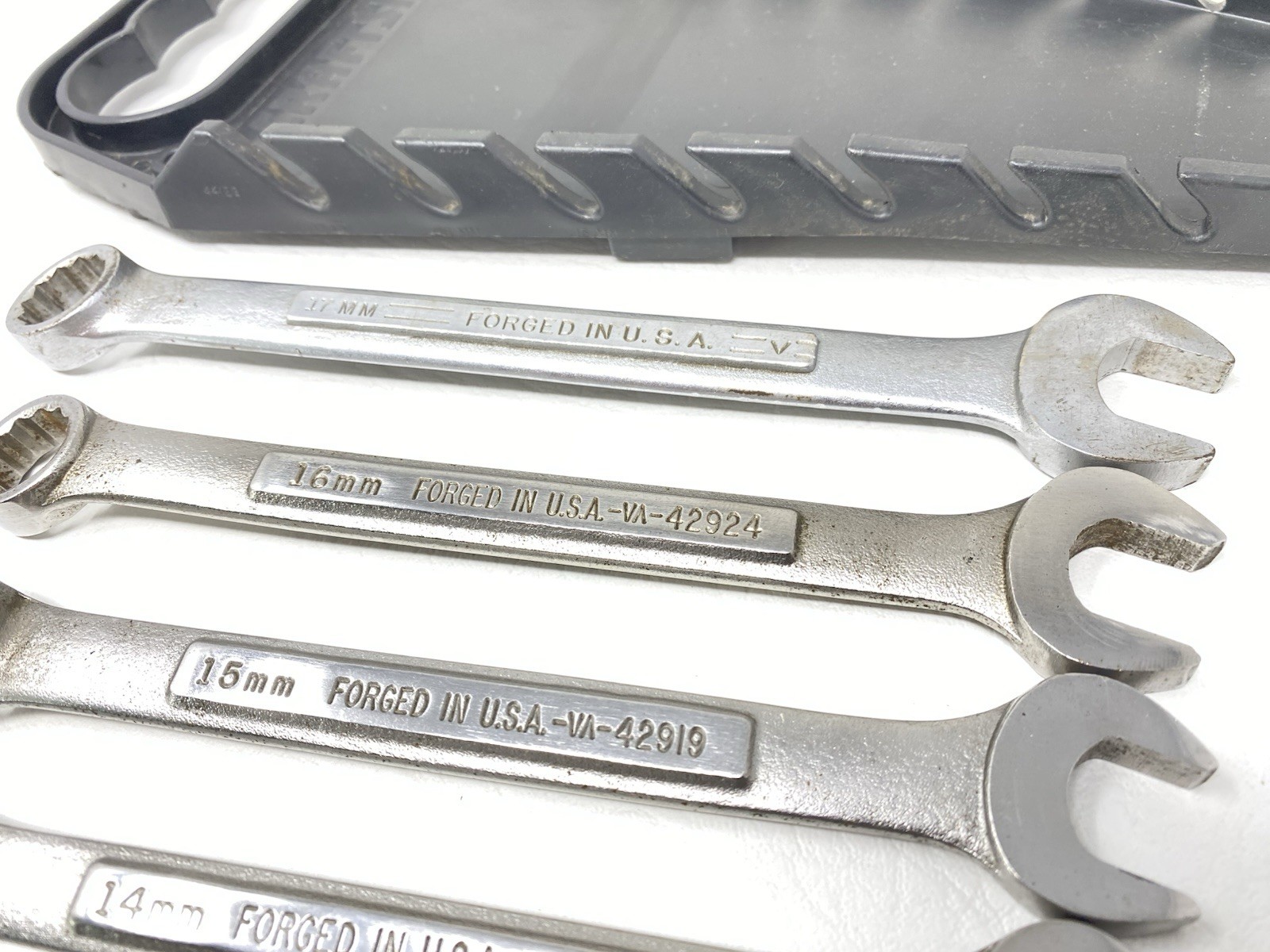 Vintage Craftsman USA Made Metric Combination Wrench Set 8pc Set 10-17mm Clean!
