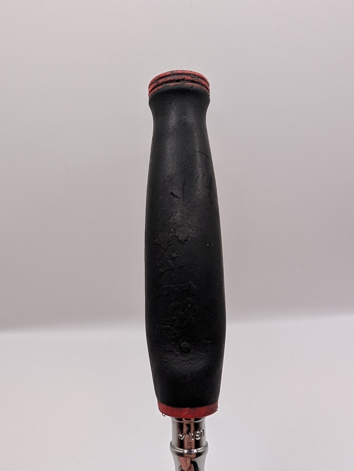 Snap On 1/4″ Ratchet Flex Head THLF72 Soft Grip Red USA USED WITH WEAR