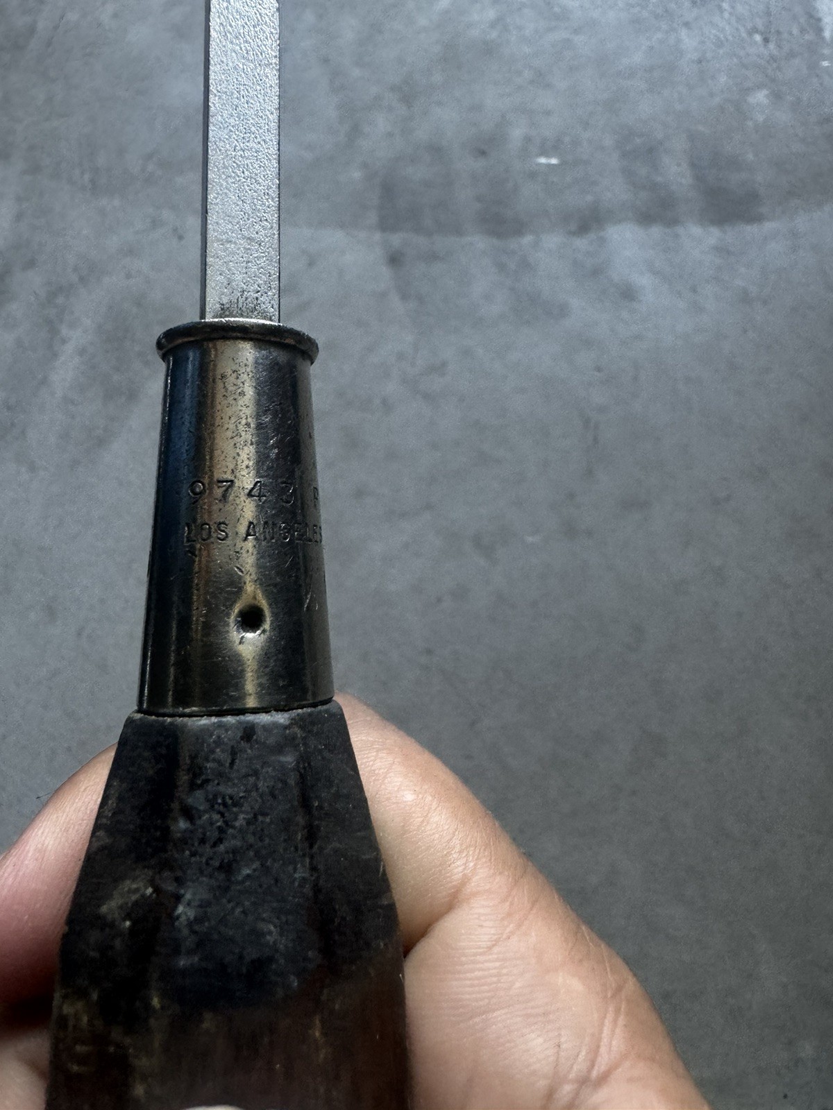 Vintage Proto Flathead 9743 Straight Screwdriver 16″ Long with Wood Handle