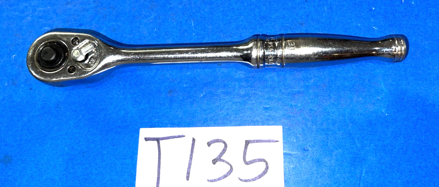 SNAP-ON TOOLS 3/8 DRIVE QUICK RELEASE CHROME RATCHET F713 SHIPS FREE IN THE US