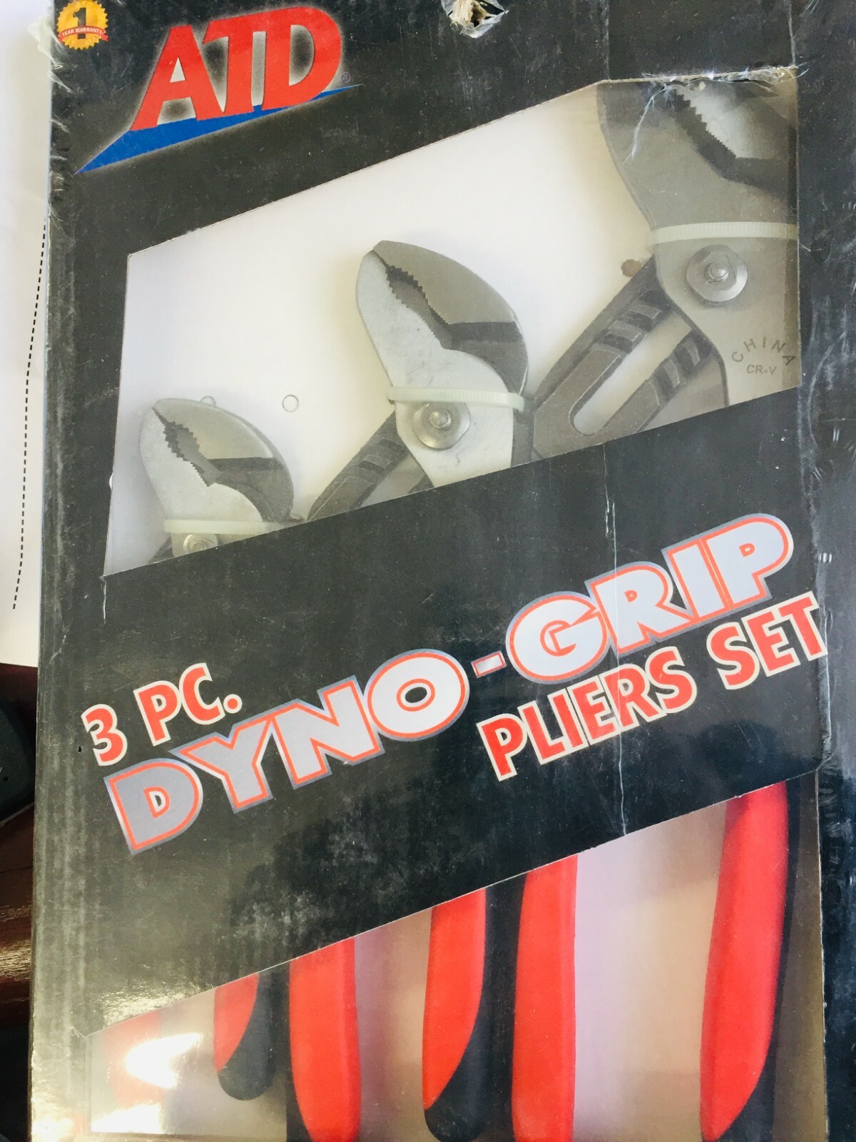 NEW ATD 3PC DYNO PLIERS SET ONE YEAR WARRANTY ATD-691
