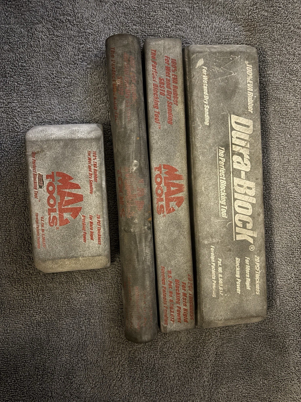 MAC Tools MAX Tools Dura-Block Auto Body Sanding Block Lot 4 EVA Rubber USA