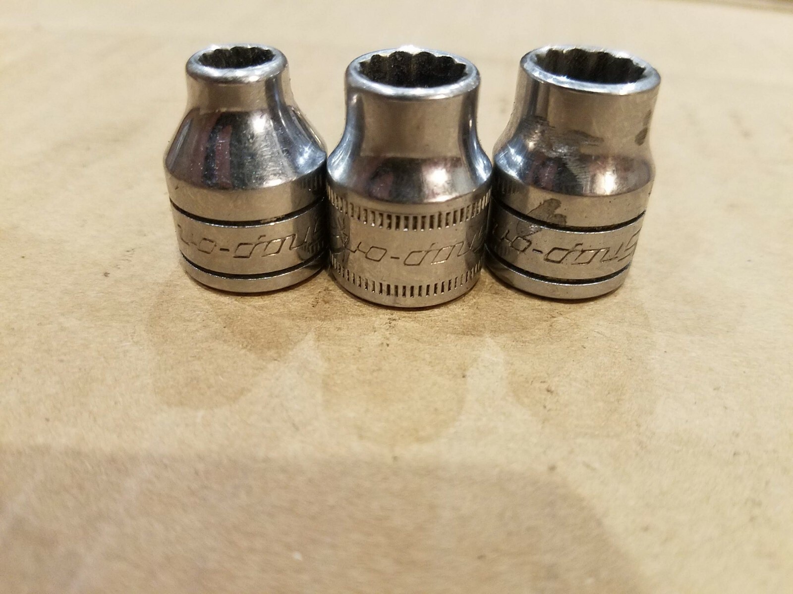 Snap-on F121 FM9 F081 3/8″ Drive 12-Point SAE 3/8″ 1/4″ 9 mm 3pcs