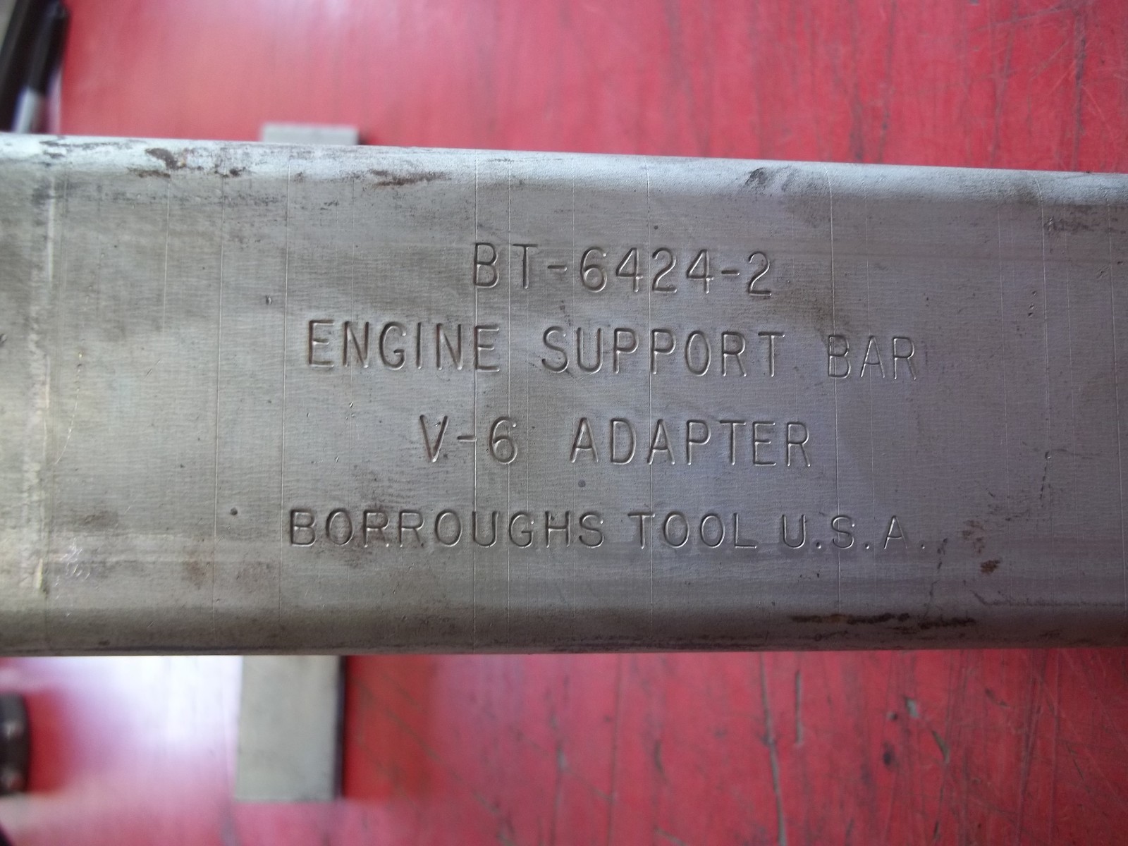 * Bourroughs Tool BT-6424-2 Engine Support Bar V-6 Adapter