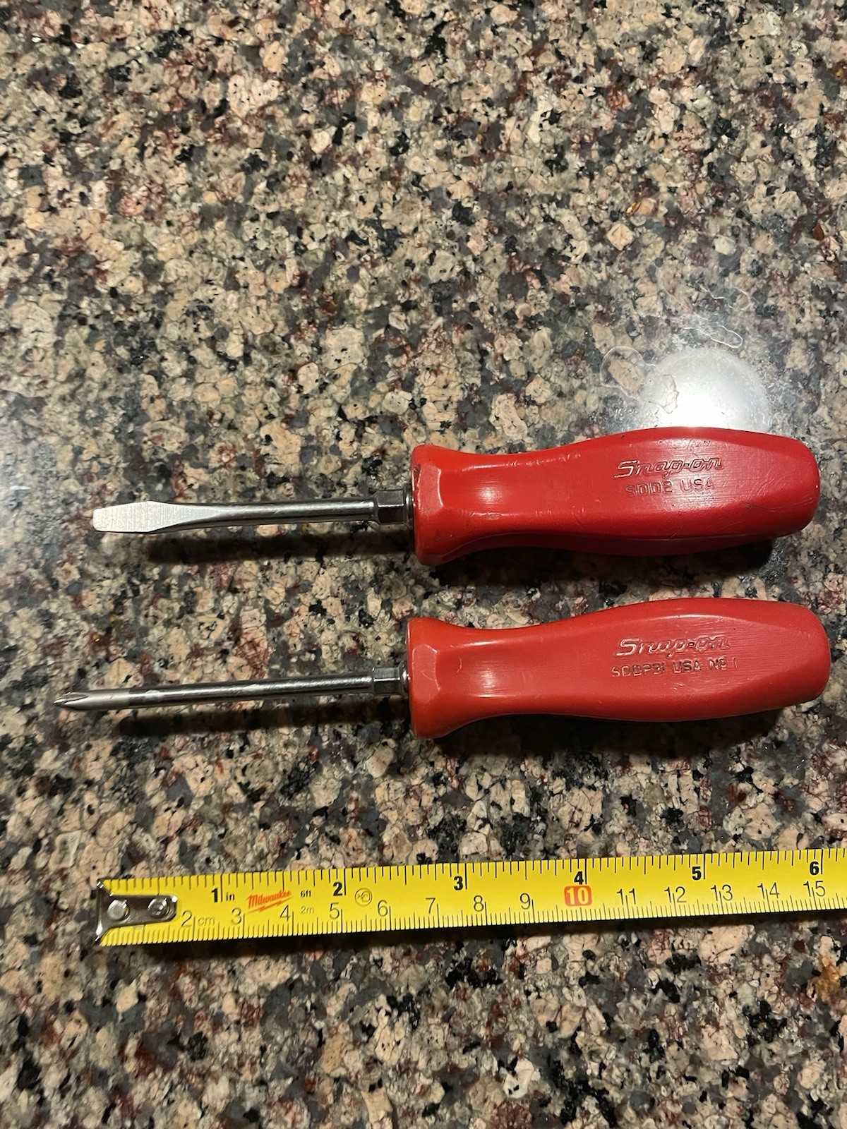 Vintage Snap-on Tools RED Phillips + Flathead Screwdriver Set, SDDP31 + SDD2