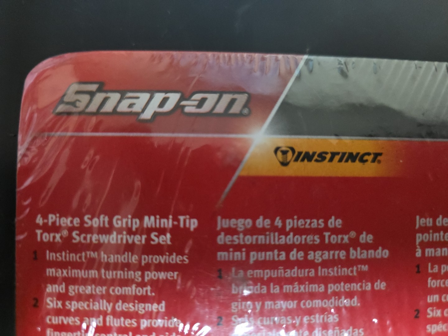 Snap On SGTX40BO Mini Tip Torx 4 Piece Set New & Sealed In Bright Orange W/ Tray