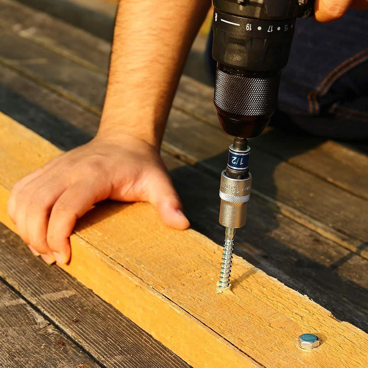 3-Piece Impact Grade Socket Adapter Set – Versatile Power Drill Converters