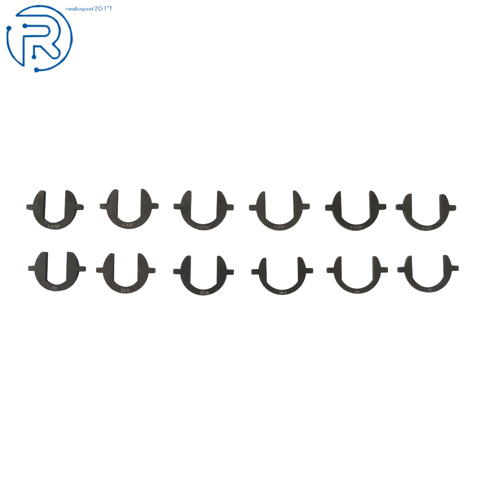 13PC Inner Tie Rod Removal Tool Kit with 12 SAE & Metric Crowfoot Adapters Steel