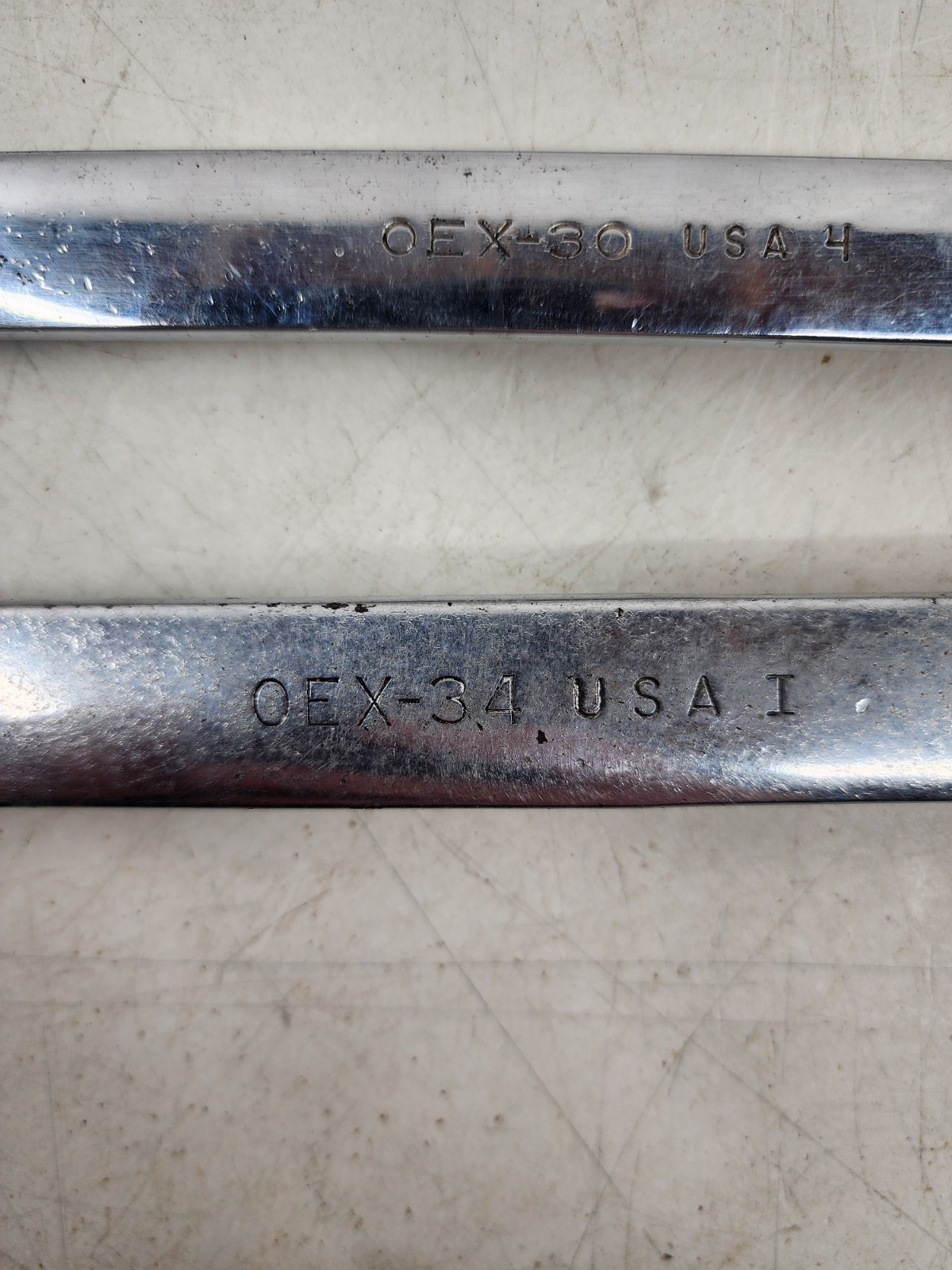 Vintage Snap-On Combination 6-Piece Wrench Set 12-Point & 6 Point USA Chrome
