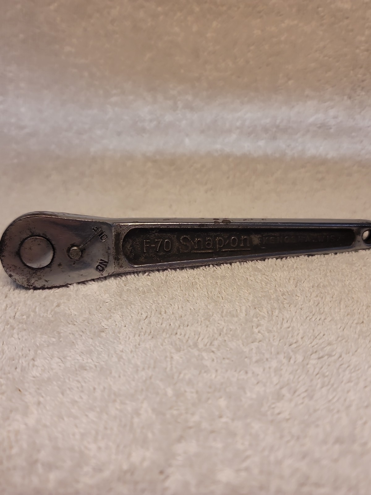 Snap On Tools USA RARE 3/8” Drive Needle Lever Ratchet F-70 Kenosha