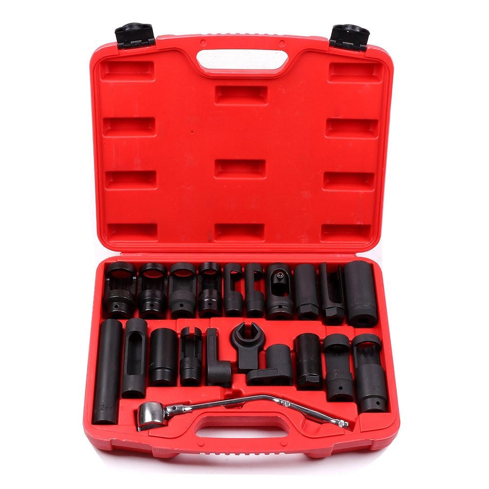 21Pc Oxygen Sensor CRV Sockets Automotive Vacuum Switch Sending Off Set Wrench
