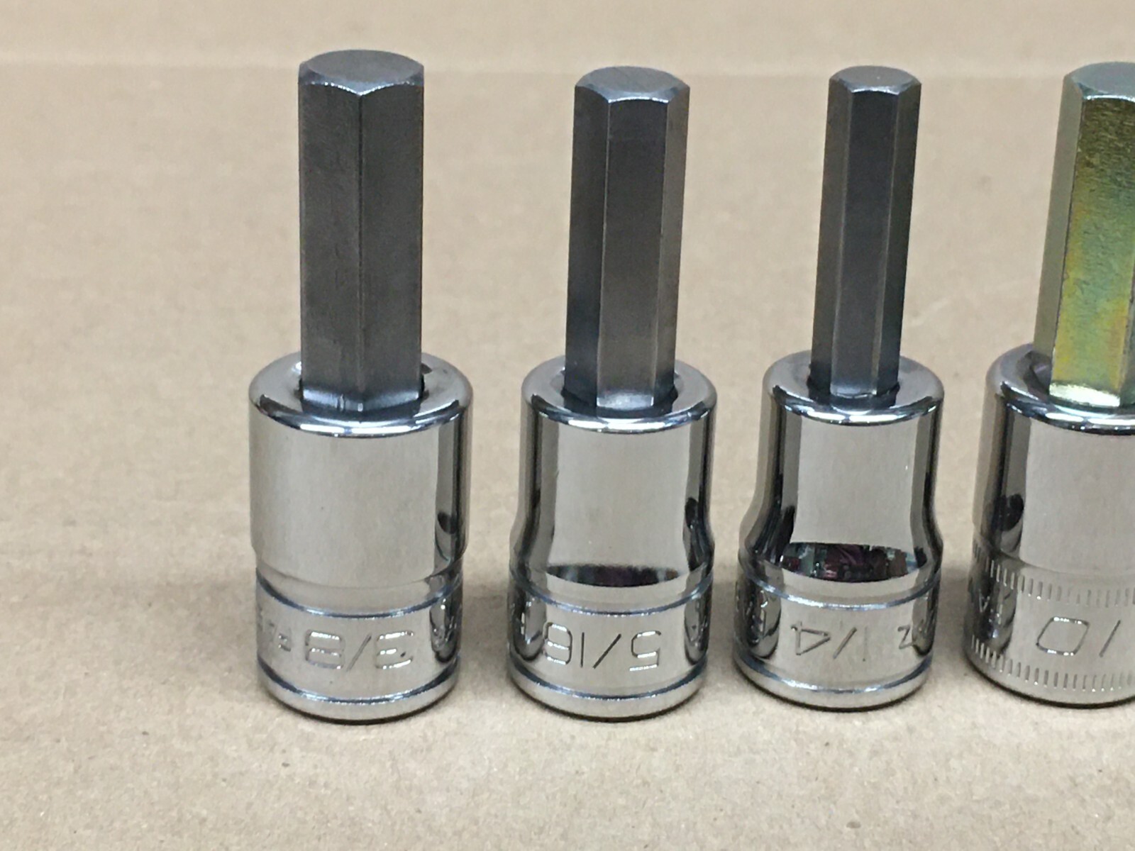 NEW – Snap-On 7pc SAE & Metric Hex Allen Bit Socket Set – 3/8″ Drive – Basic Set