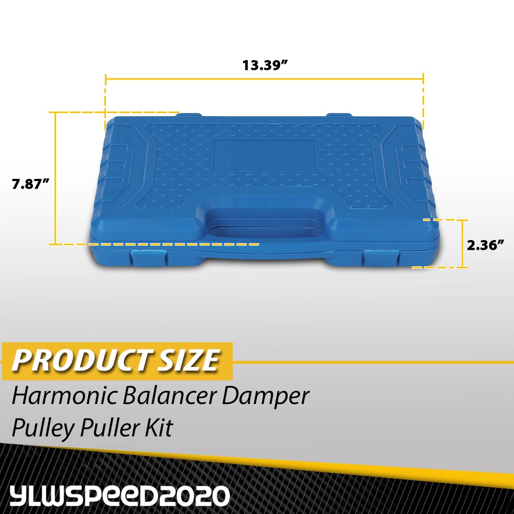 Harmonic Balancer Damper Pulley Puller Repairing Removing Garage Tool Set