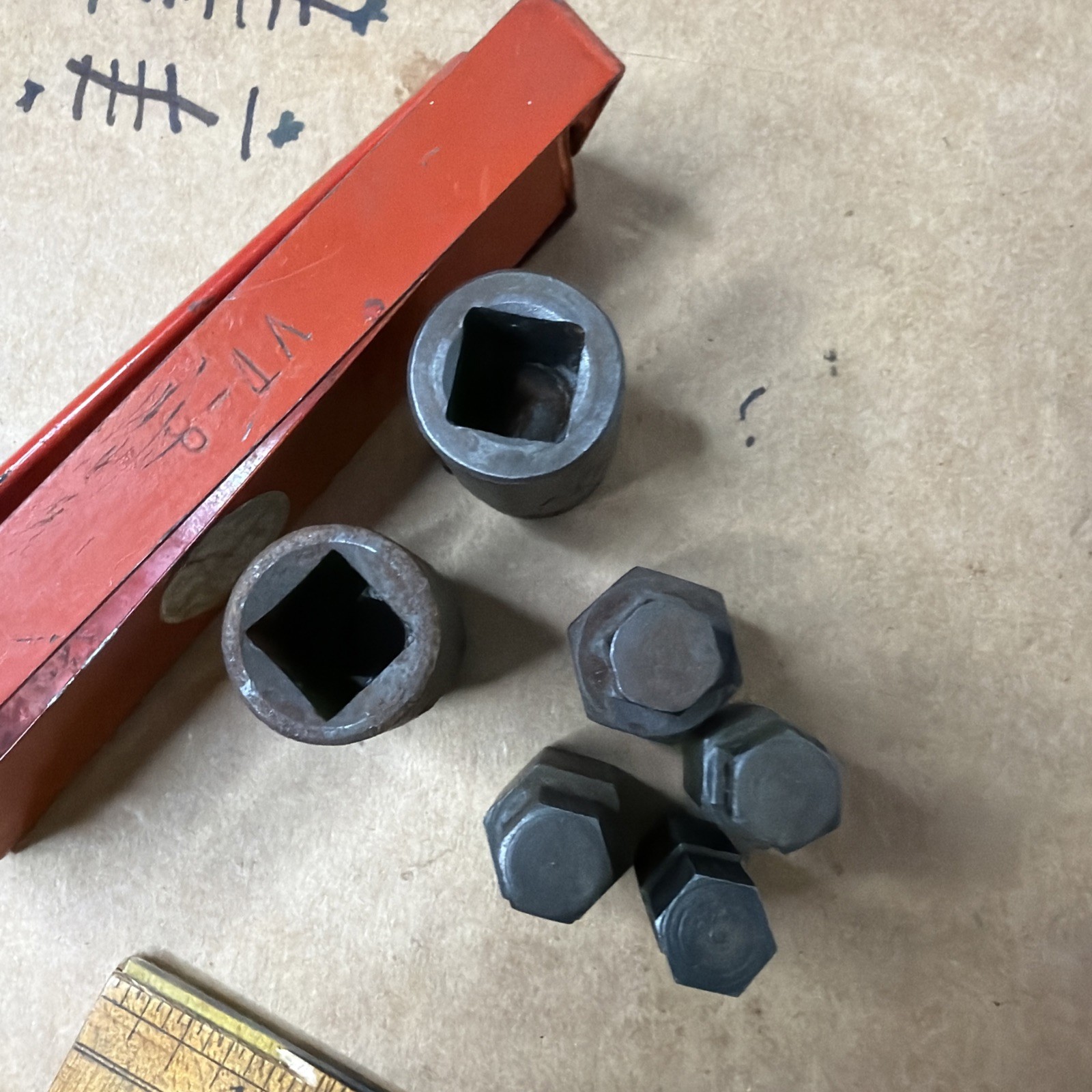 MAC TOOLS 6 PC DRIVE IMPACT SOCKET SET VT-8 METAL TRAY USA