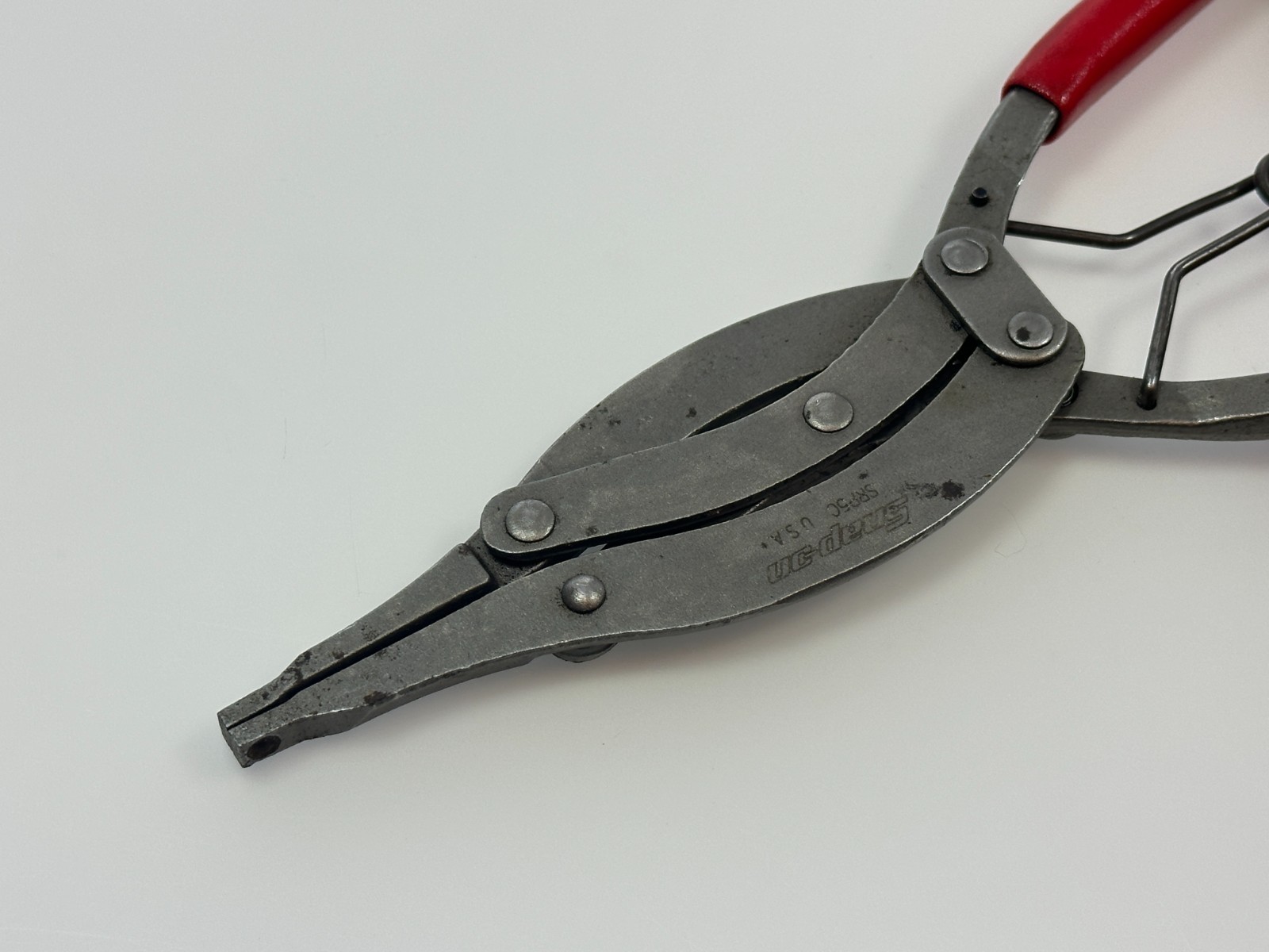 🇺🇸 Snap-on Tools USA RED Soft Grip High-Leverage Snap Ring Pliers, SRP5C