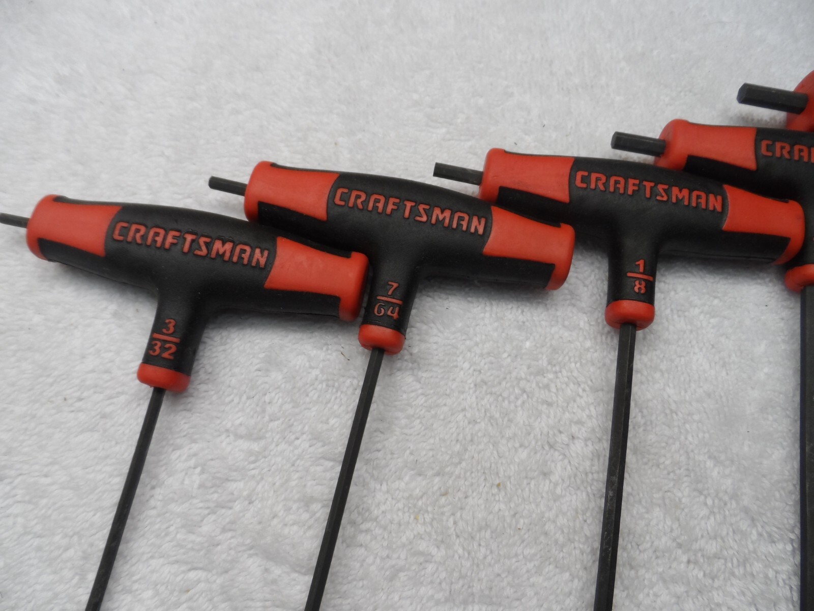 Craftsman SAE T-Through Handle Ball End Hex Key Allen Set, USA PN 46383 (loose)
