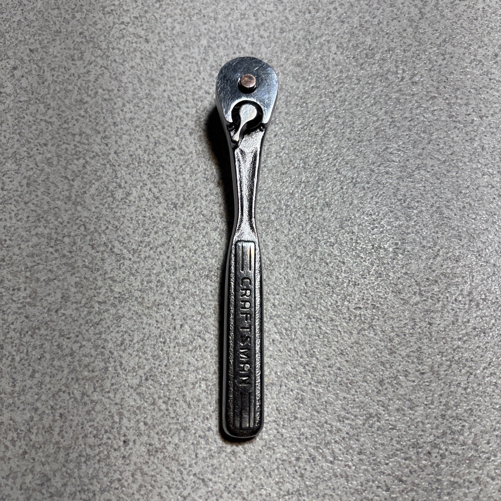 VINTAGE CRAFTSMAN 1/4 INCH DRIVE -V- OIL PORT RATCHET NO. 43185 PATENT PENDING
