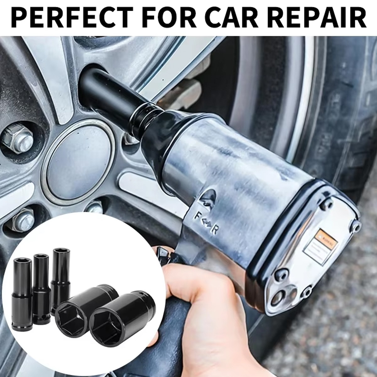 20PCS 1/2Inch Impact Sockets Set Drive Metric 8mm-32mm Deep 6-Point Set w/case