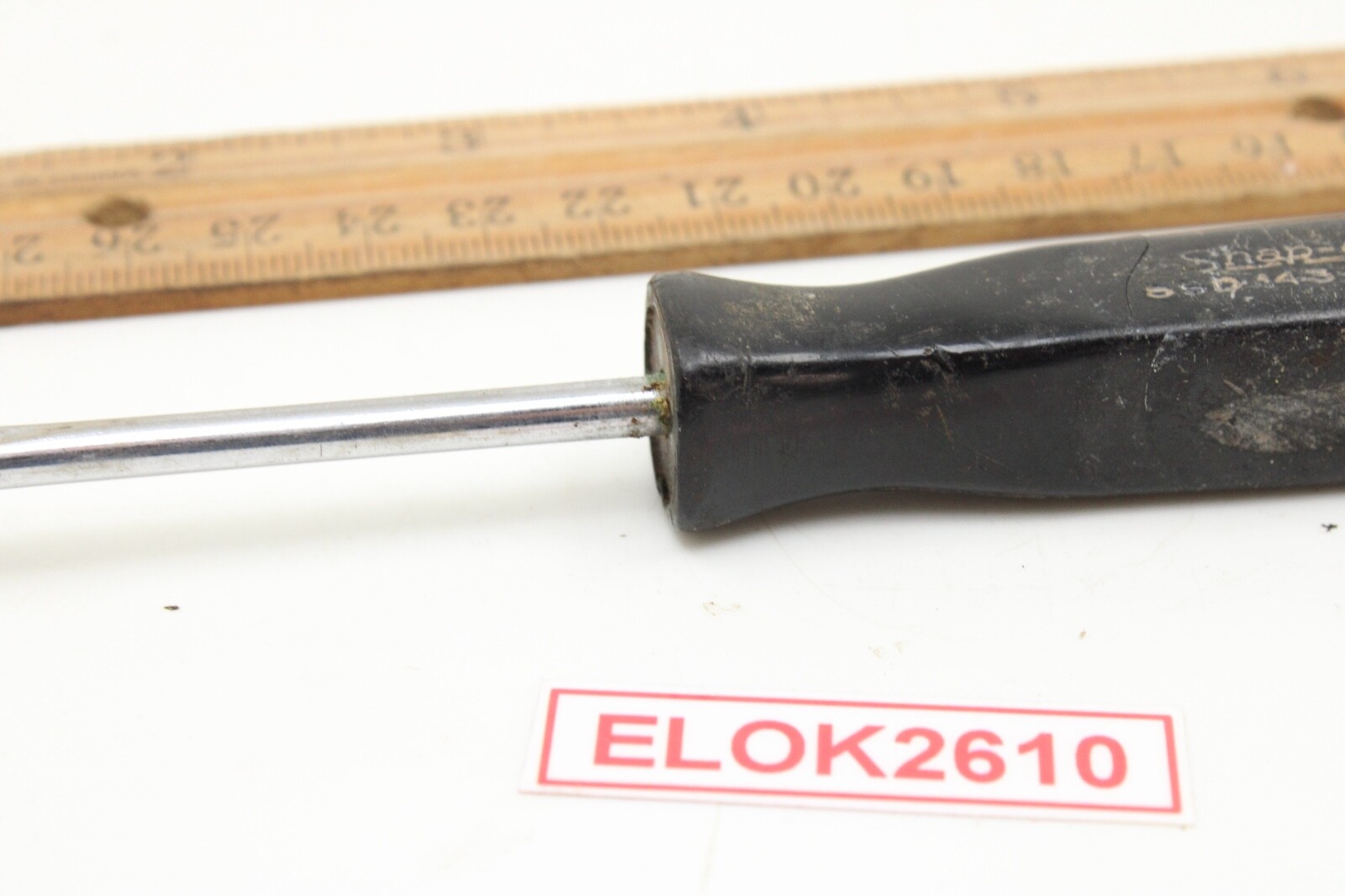 Snap-on SSD143 1/4″ Flat/Slotted Screwdriver Hard Black Handle USA Damaged Tip