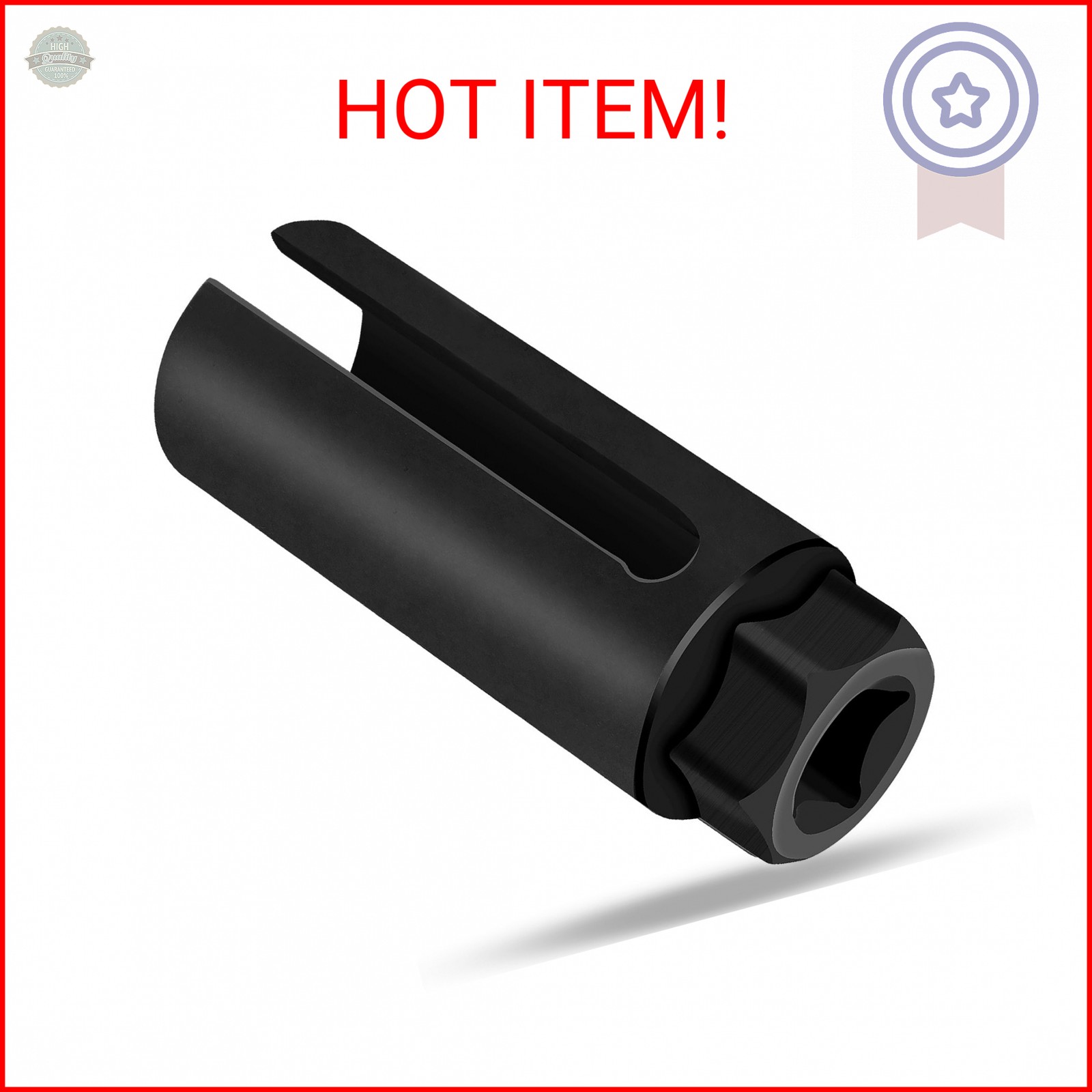 Oxygen Sensor Socket 22mm 7/8 in, 1/2 in Drive O2 Sensor Removal Tool, Heavy-Dut