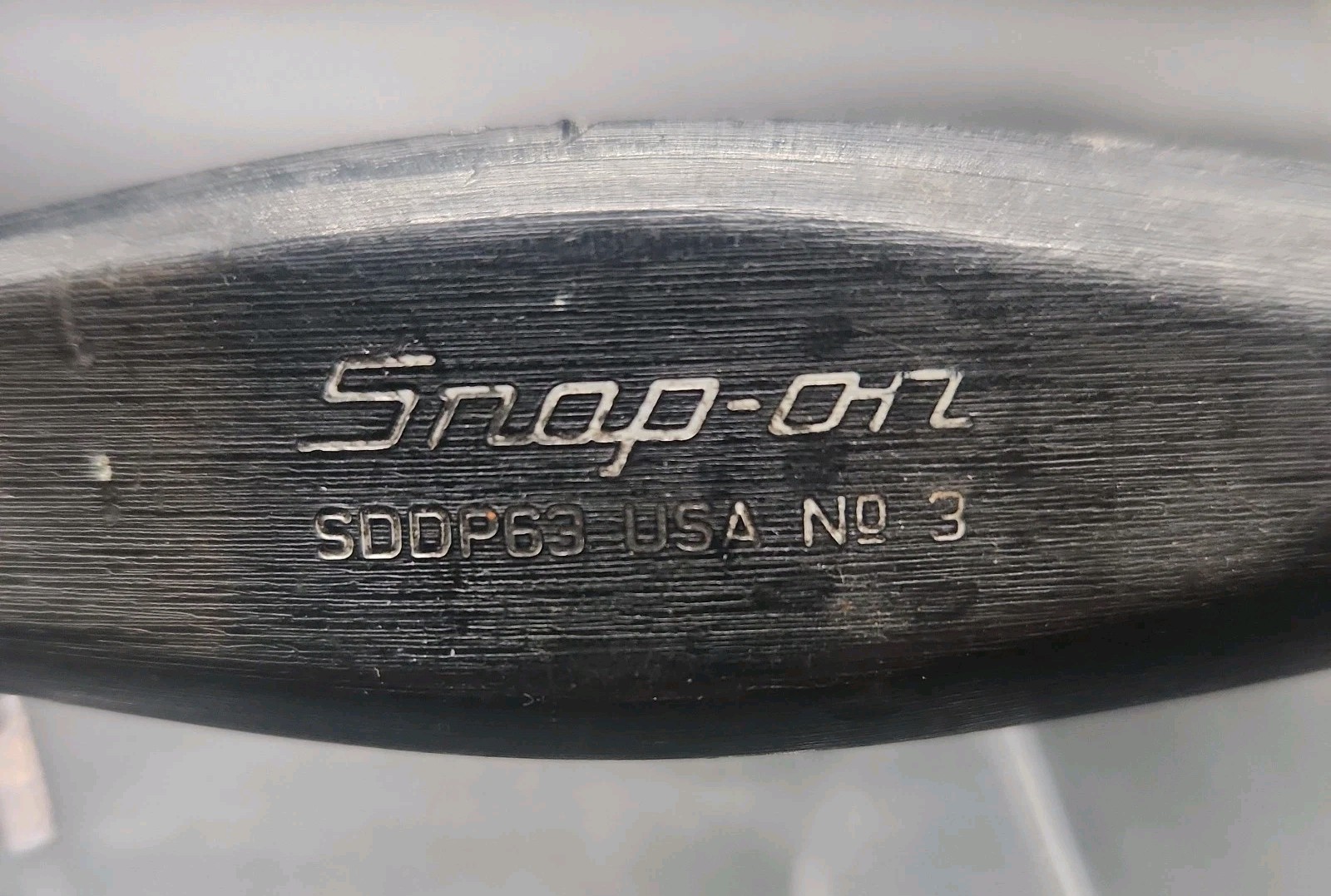 Snap-On Tools No. 3 Philips Head Screwdriver Black Hard Handle #SDDP63
