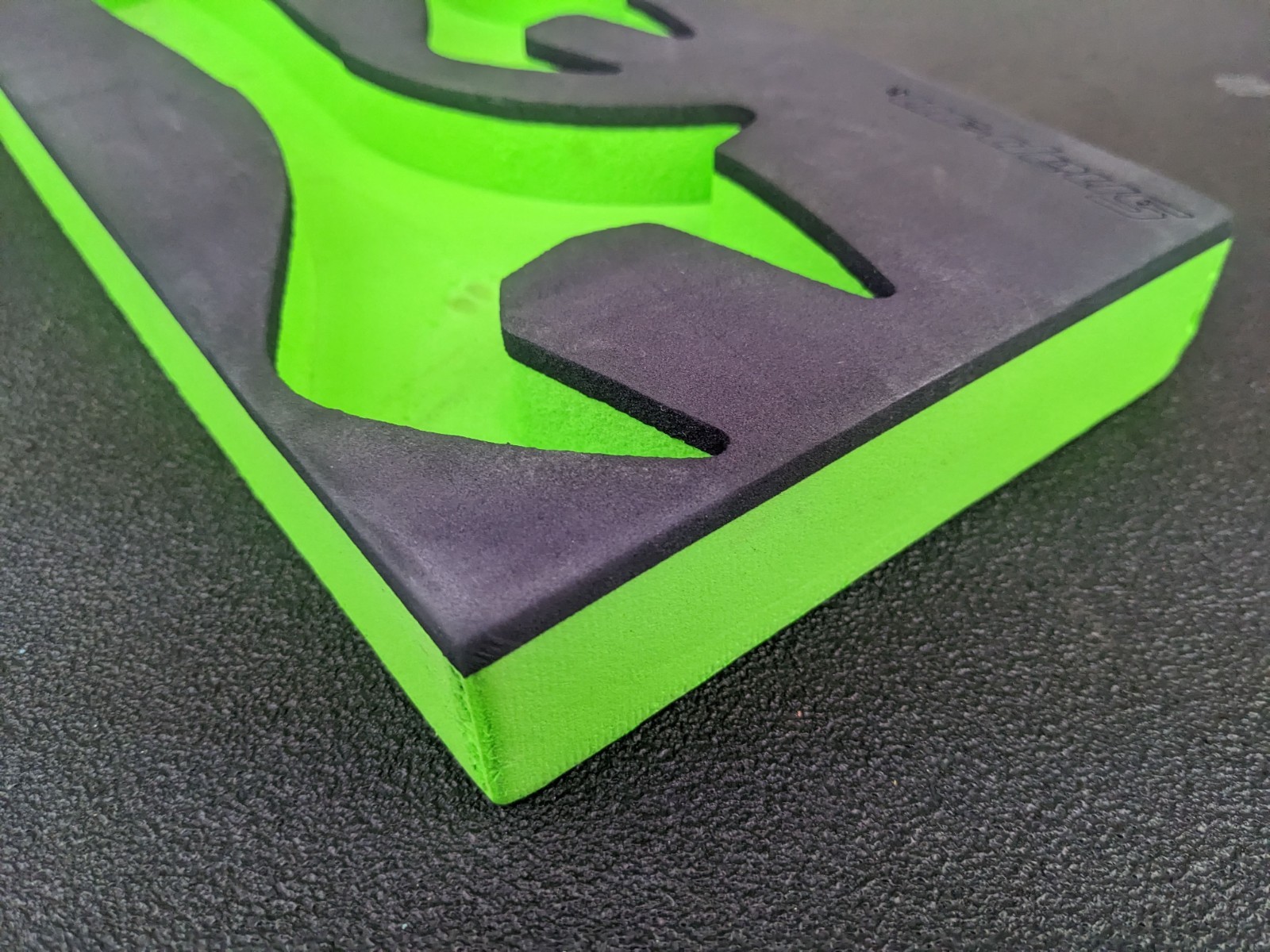 #bn061 Snap On GREEN Foam Tray Only For Adjustable Wrenches ADHW12AG & ADHW8AG