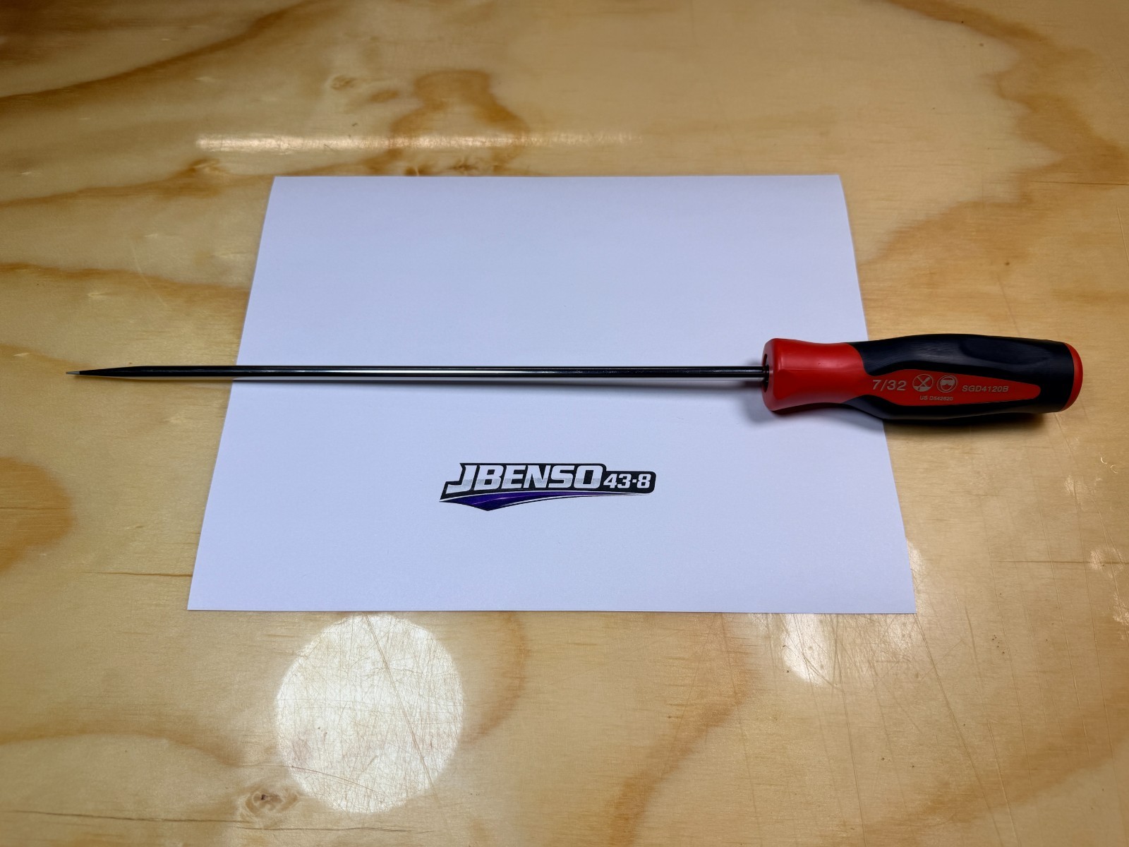 Snap-on Tools USA NEW RED 7/32″ Soft Grip Flat Cabinet Tip Screwdriver SGD4120BR