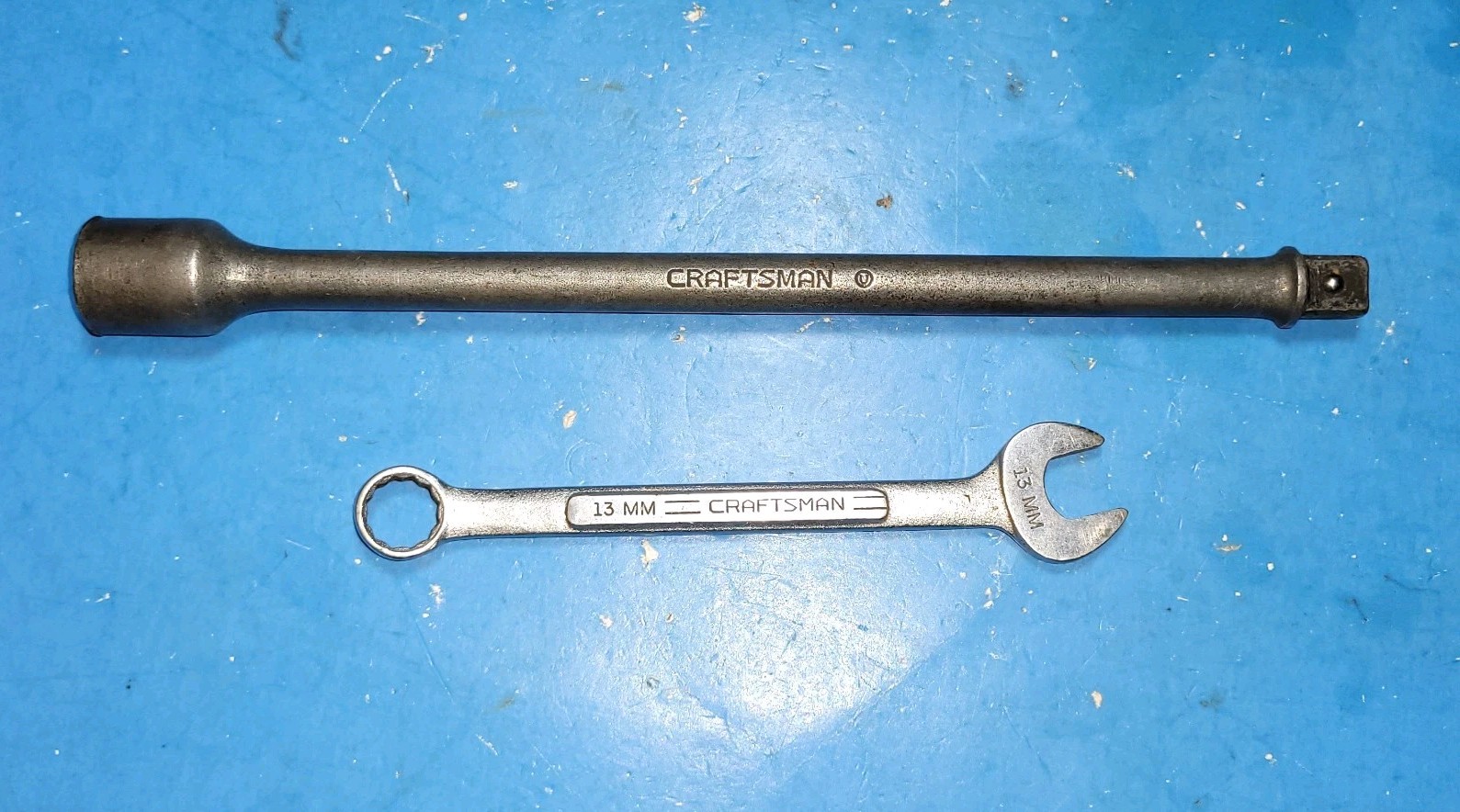 Craftsman Circle U 10″ 1/2″ Drive Extension & 13mm Combination =V= Wrench