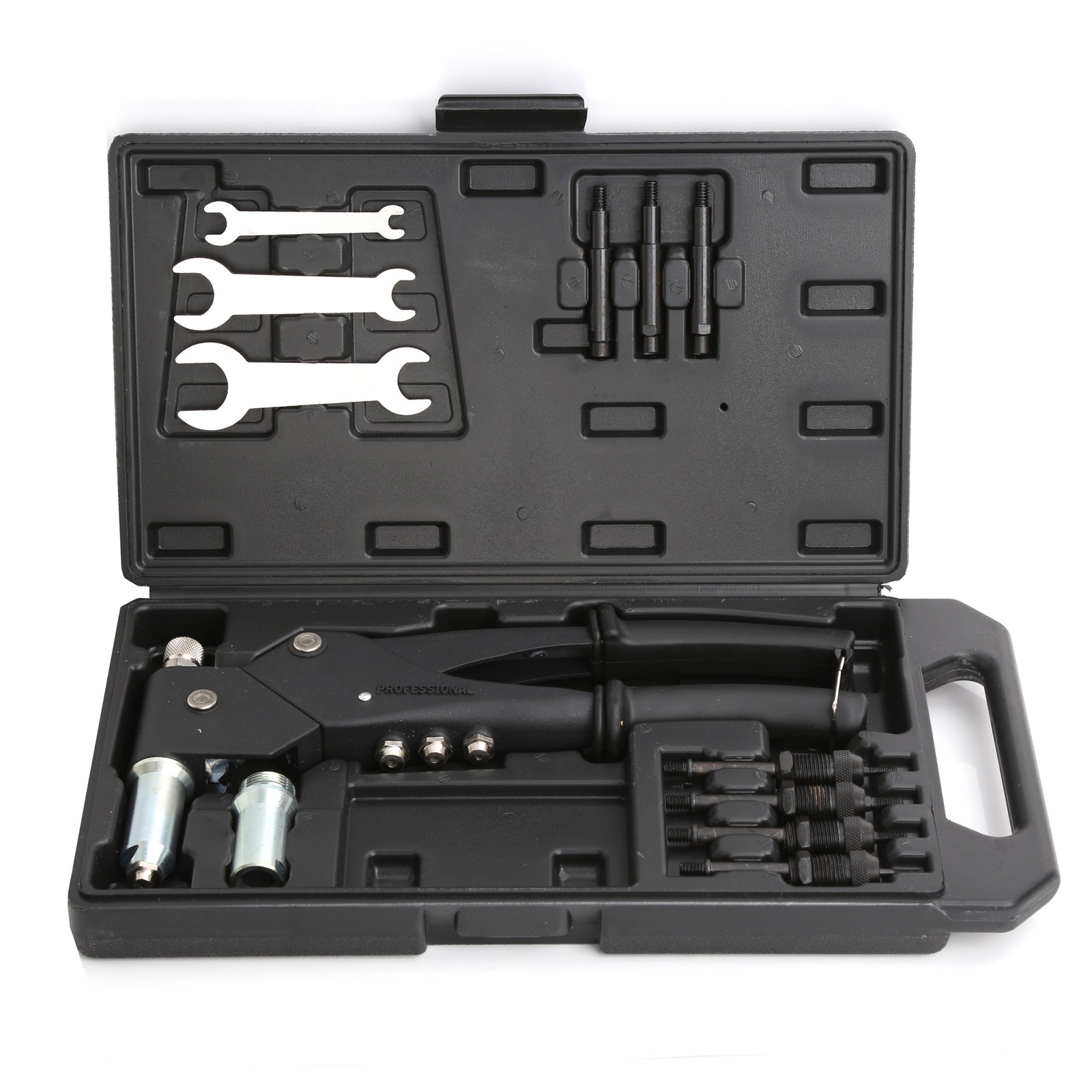 360° Swivel Blind Thread Nut Insert Stud Rivet Riveting Set Gun Tool M3 M4 M5 M6