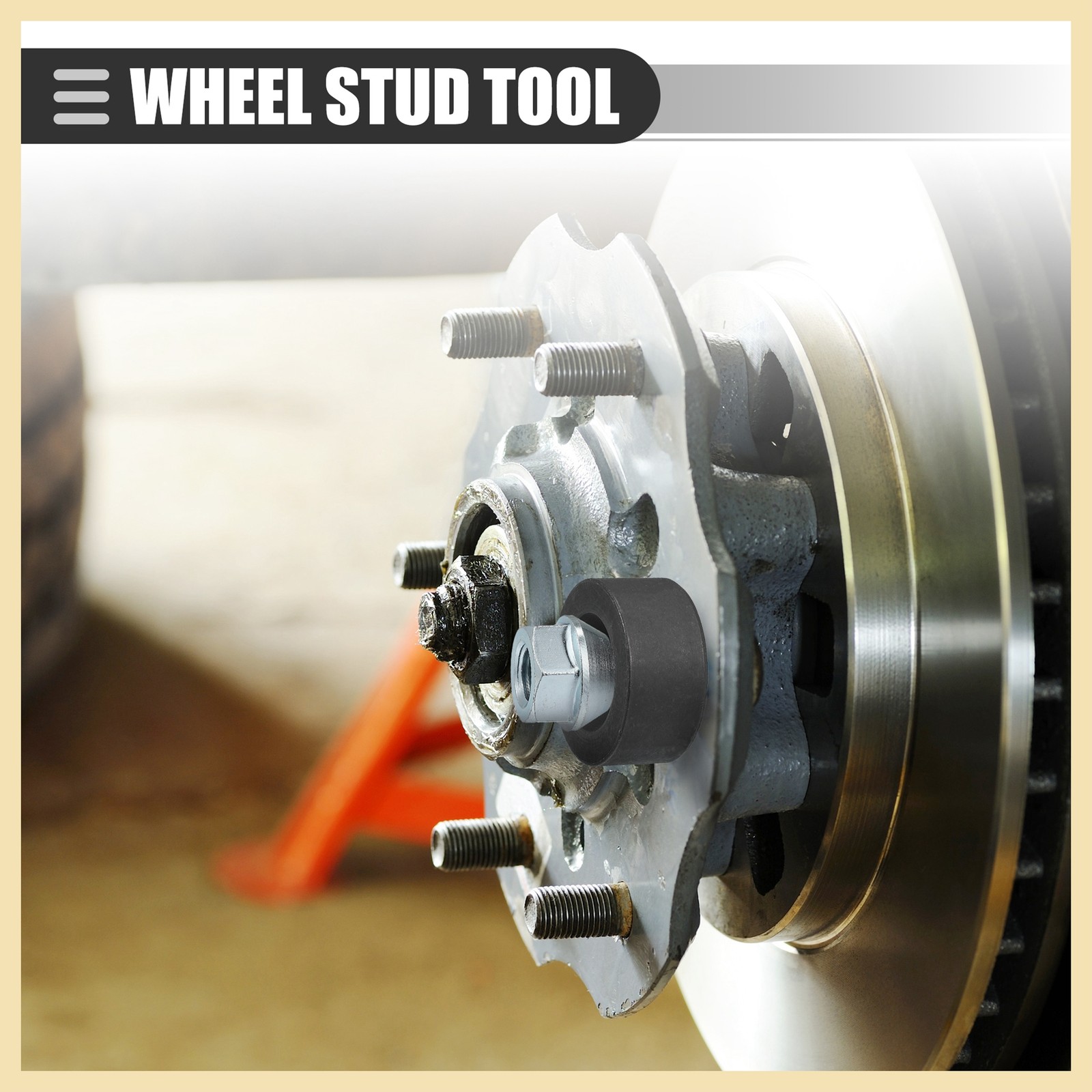 Wheel Stud Installer Tire Studding Tool with Hex Wheel Lug Nuts New
