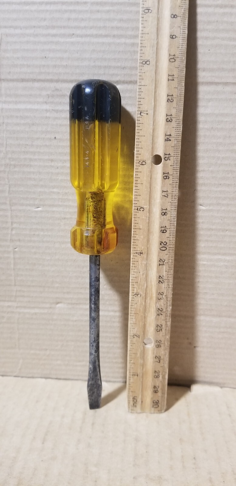 Vintage Crescent Bridgeport USA 143-4 Flat/Slotted Screwdriver , VGC