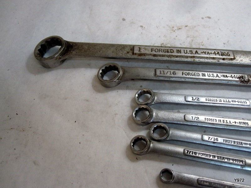 Craftsman set of 7 wrenchs see description