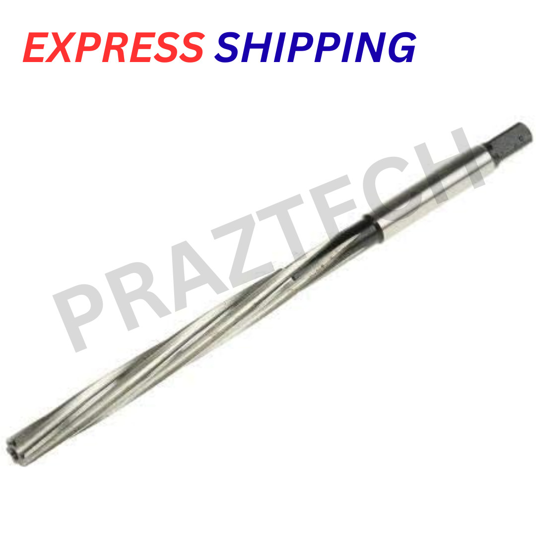 PRAZTECH HSS Valve Guide Reamer 10mm x 6″ Spiral Fixed Stem Reamer Tool