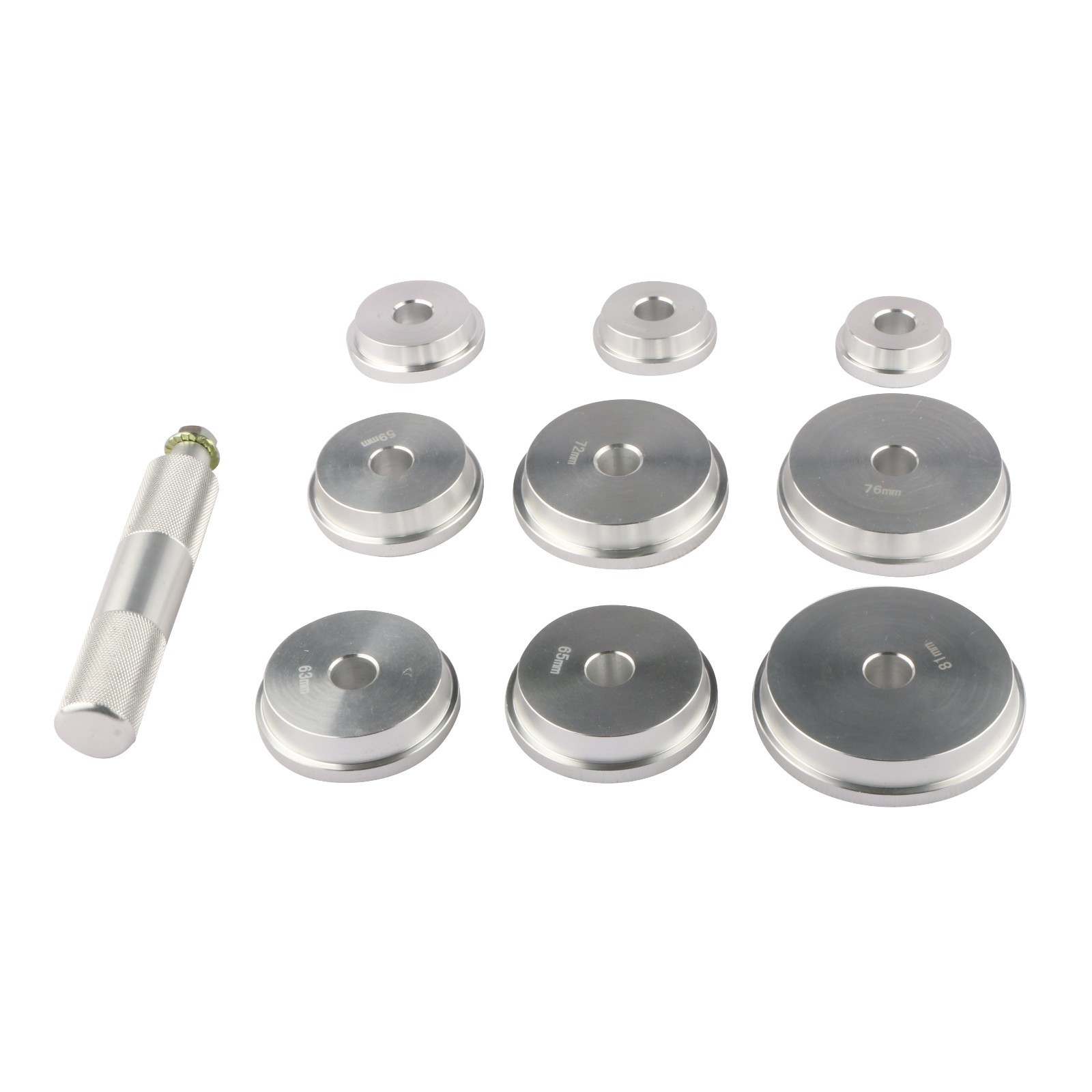 New Set of 10 Bearing Race & Seal Install Driver Wheel Axle 9 Discs Collar Axle