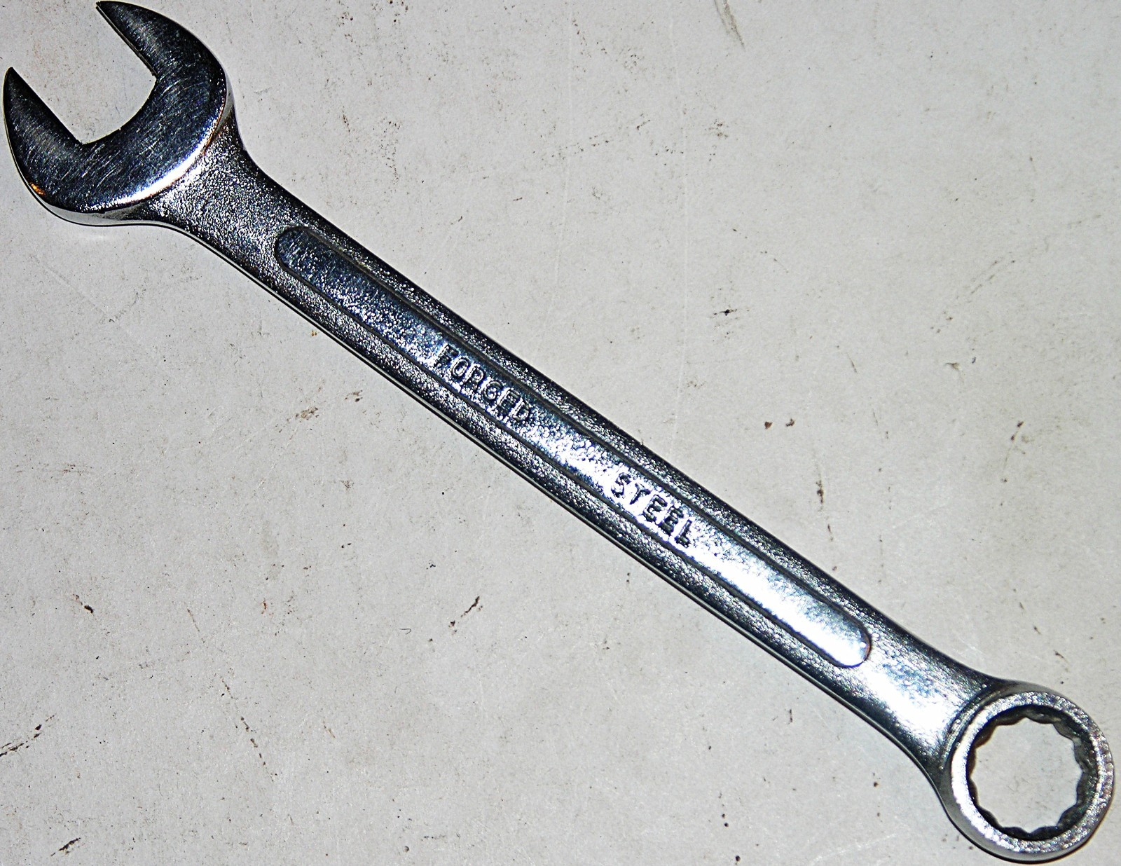 Unbranded ½” Open-End / 12 Point Box-End Wrench 6½” OAL Drop Forged Steel China