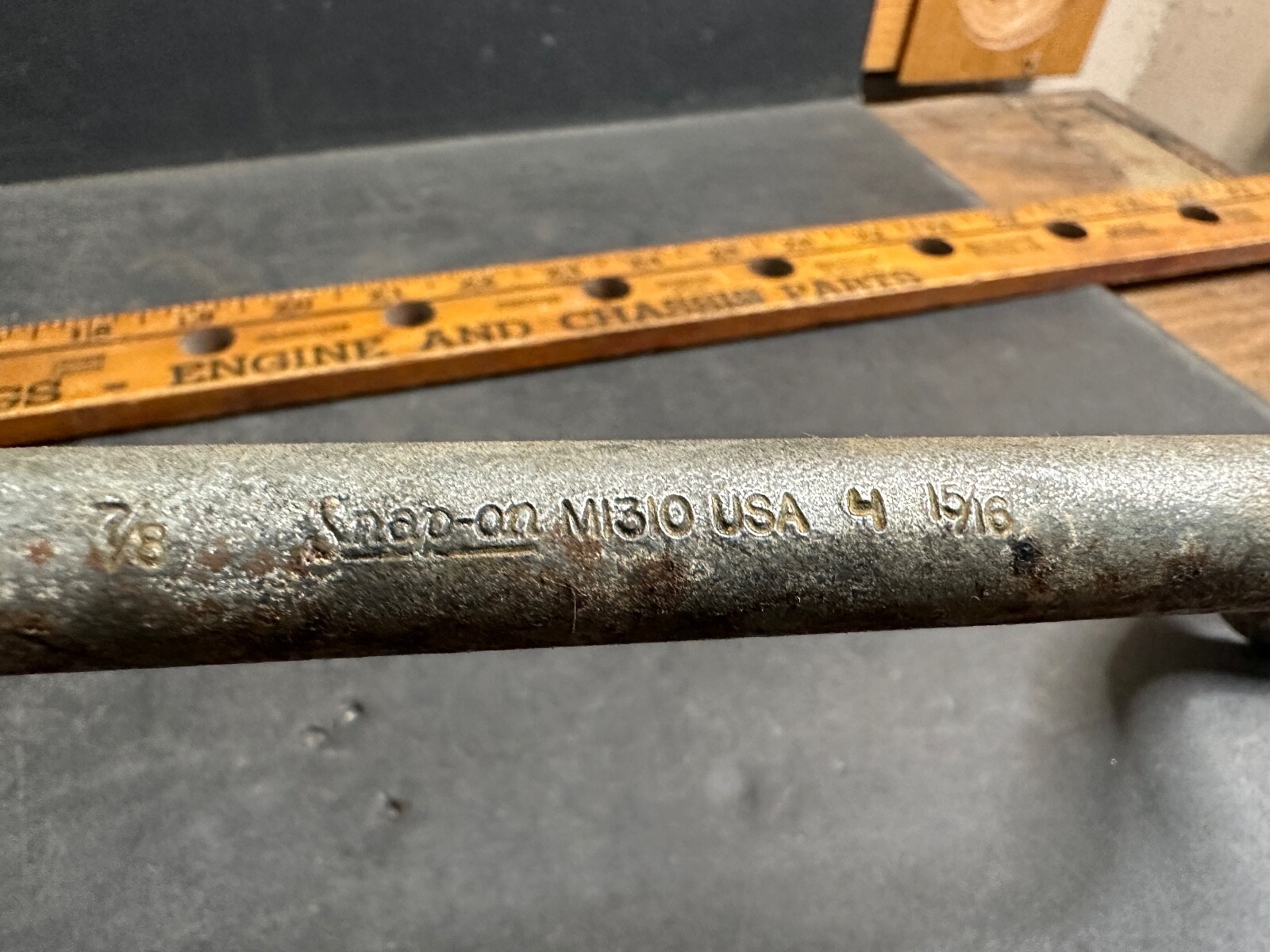 Vintage Snap-On Valve & Injector Wrench M1310, 7/8 & 15/16″