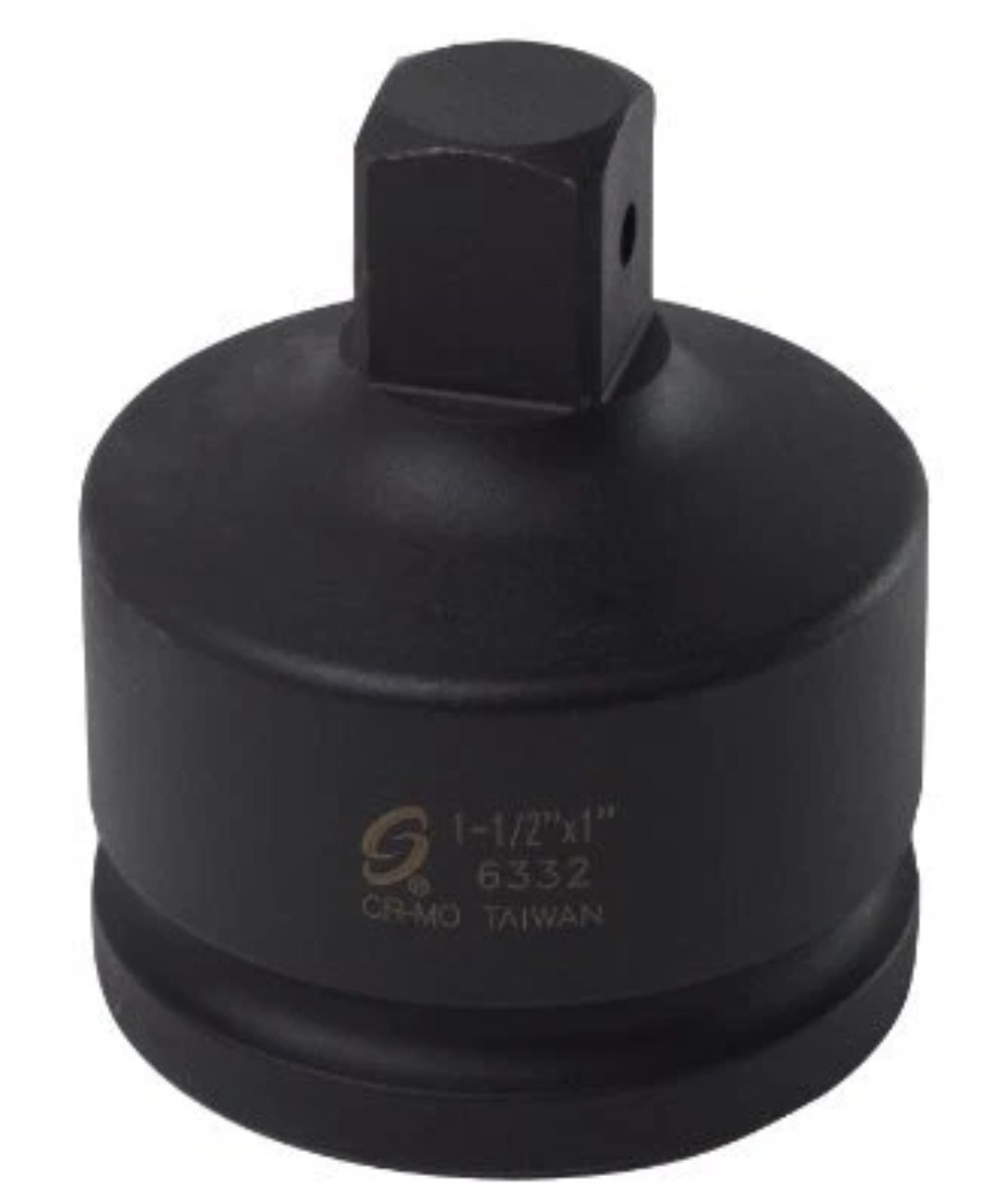 Sunex 6332 11/2inch Drive Female 1inch Square Drive Male With Pin Hole Adapter