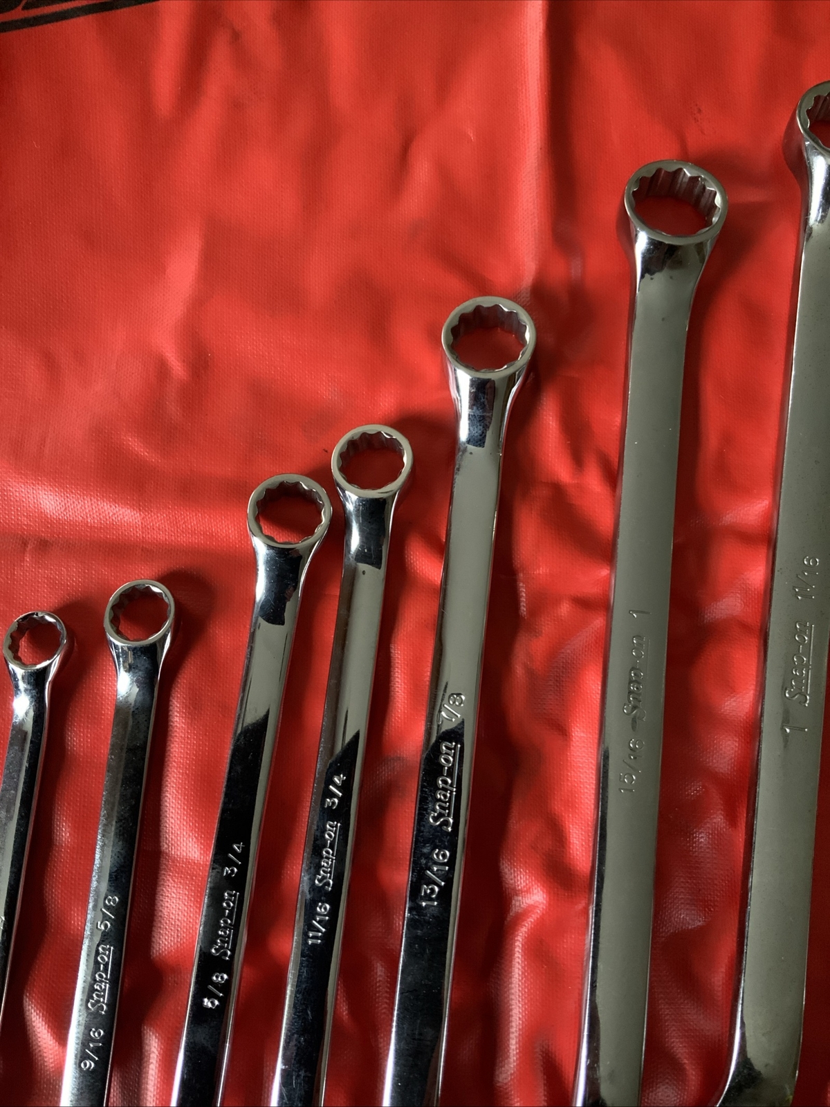 Snap On 10 Degree Double Offset Box End Wrench Set, 3/8 Up To 1 5/16
