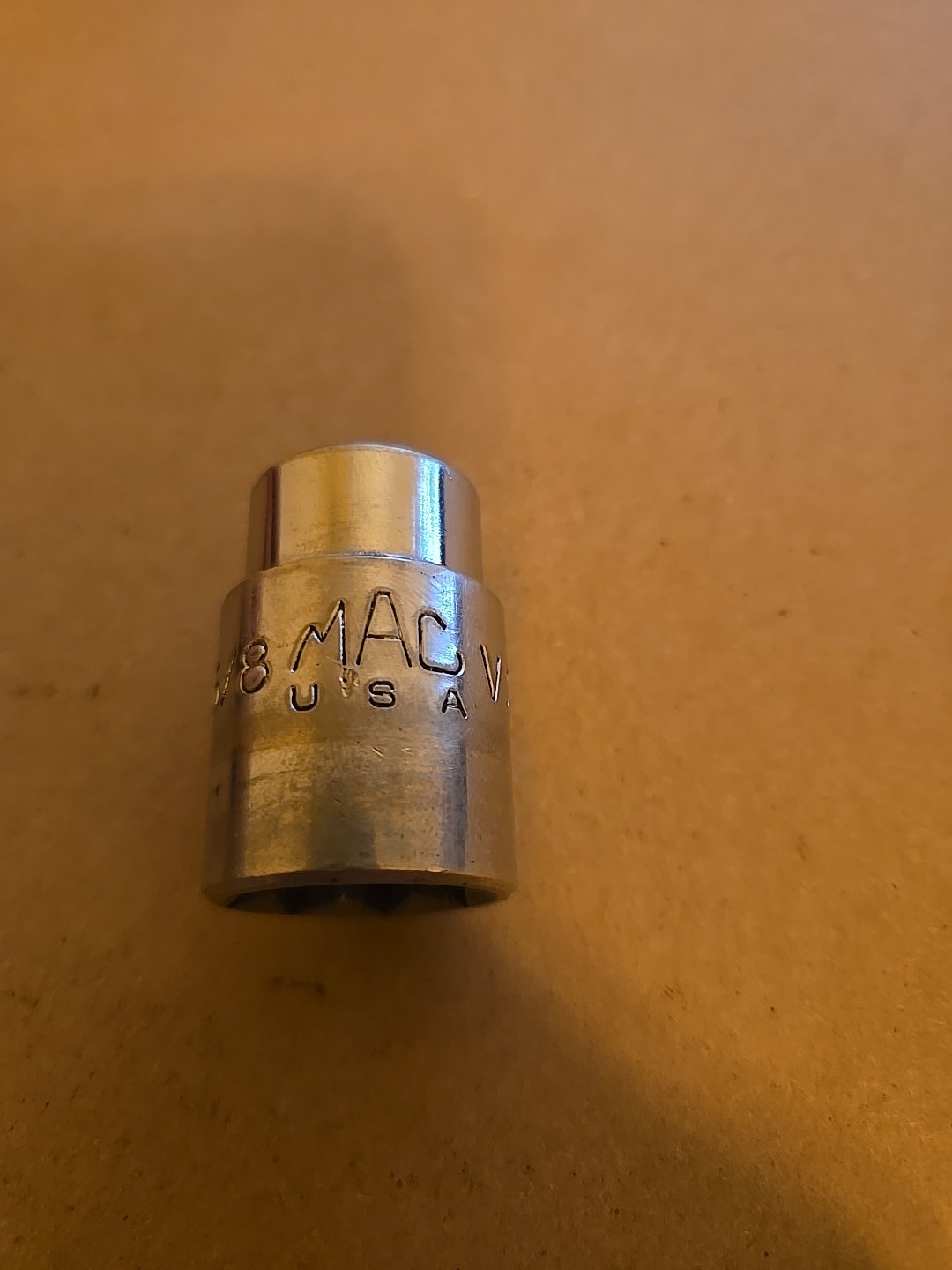 Mac Tools 1/2″ Drive 5/8″ 8PT SAE Chrome Double Square Socket USA V208
