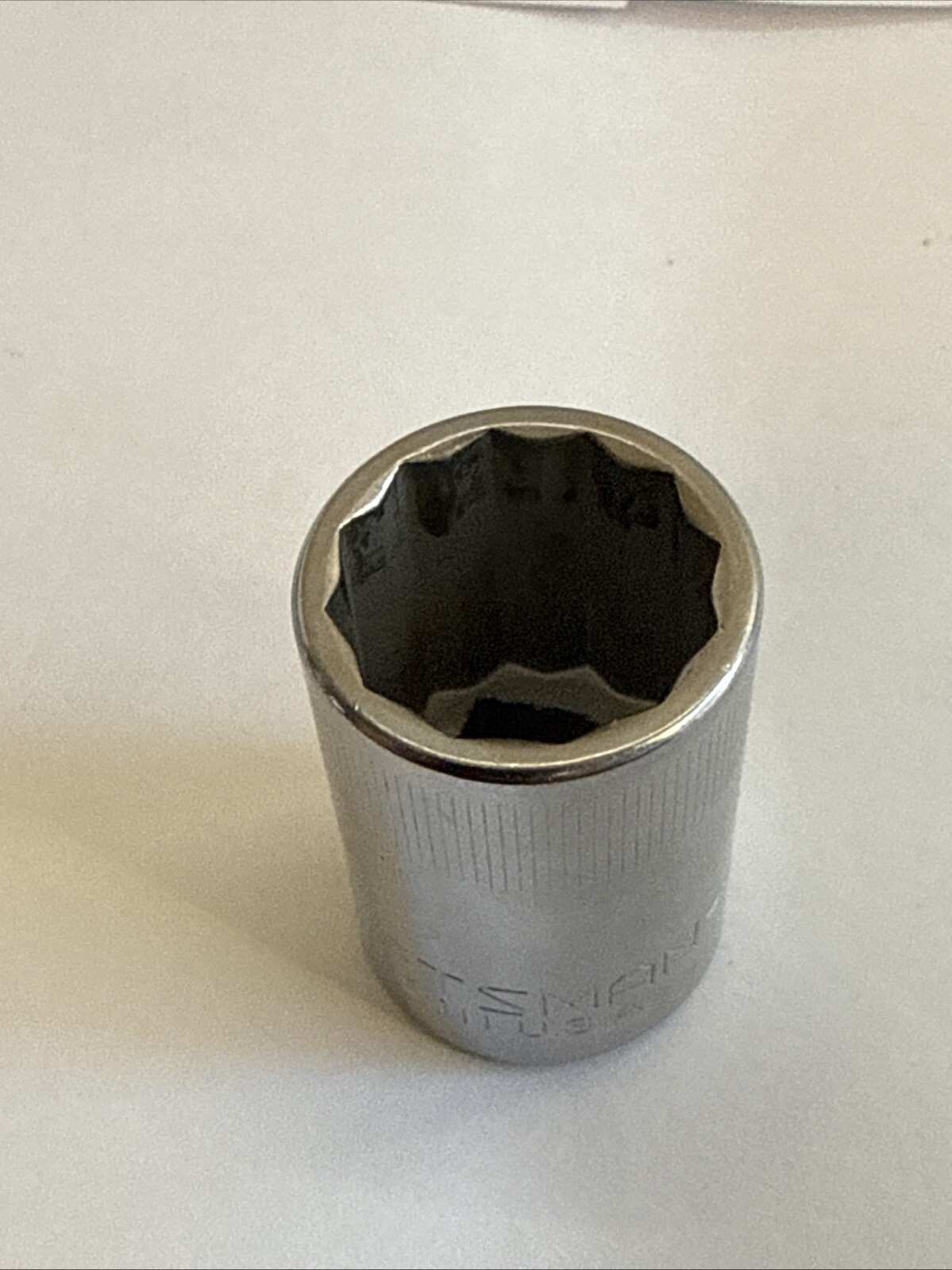 Craftsman 1/2″ Drive 19MM 12 Point Shallow Socket Top Knurl G 44238 USA